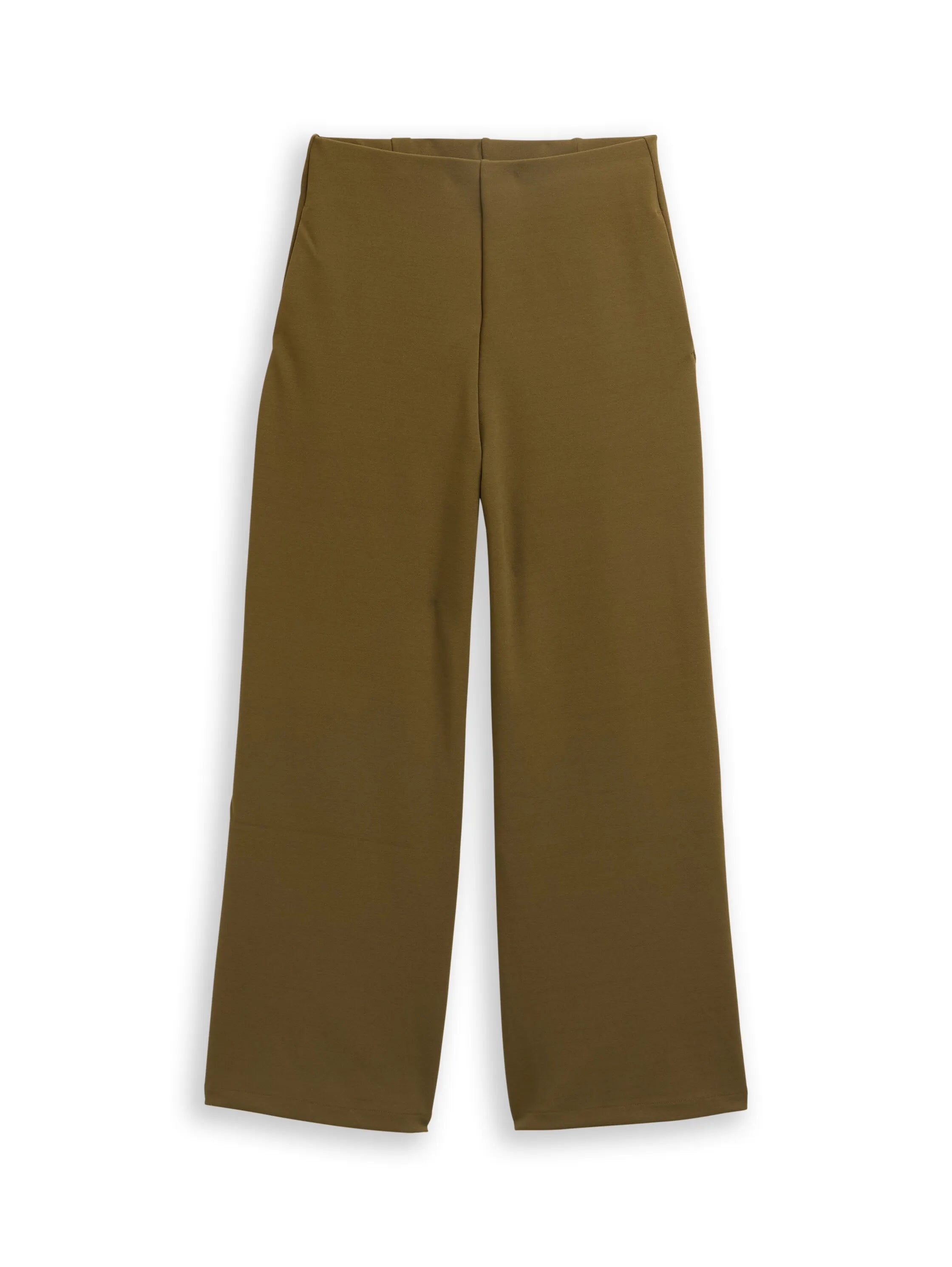 Denim Tom Tailor Golden Olive Green Women High-Waisted Culotte Trousers SKU: 1042304_10370 Image 06