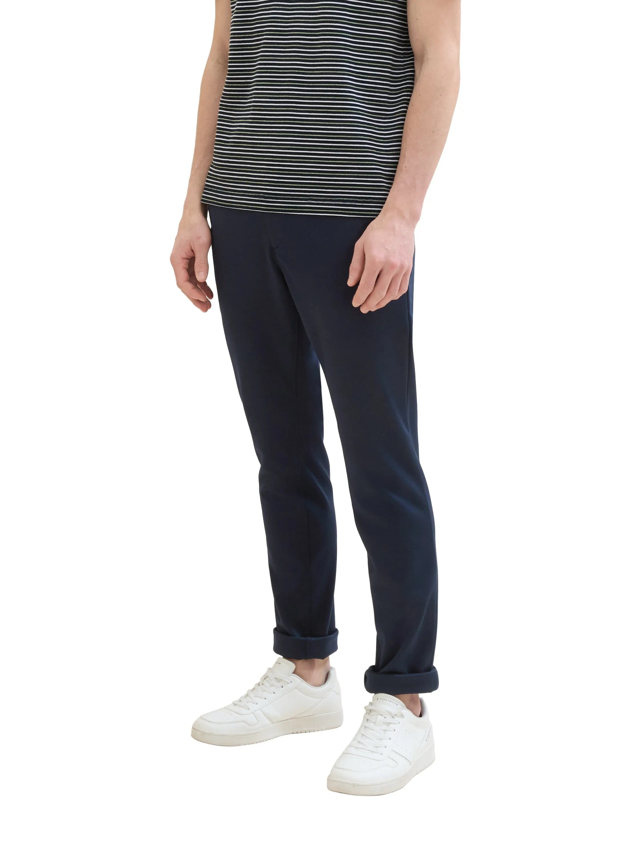 Tom Tailor Sky Captain Blue Men Slim Fit Chinos SKU: 1042339_10668 Image 01