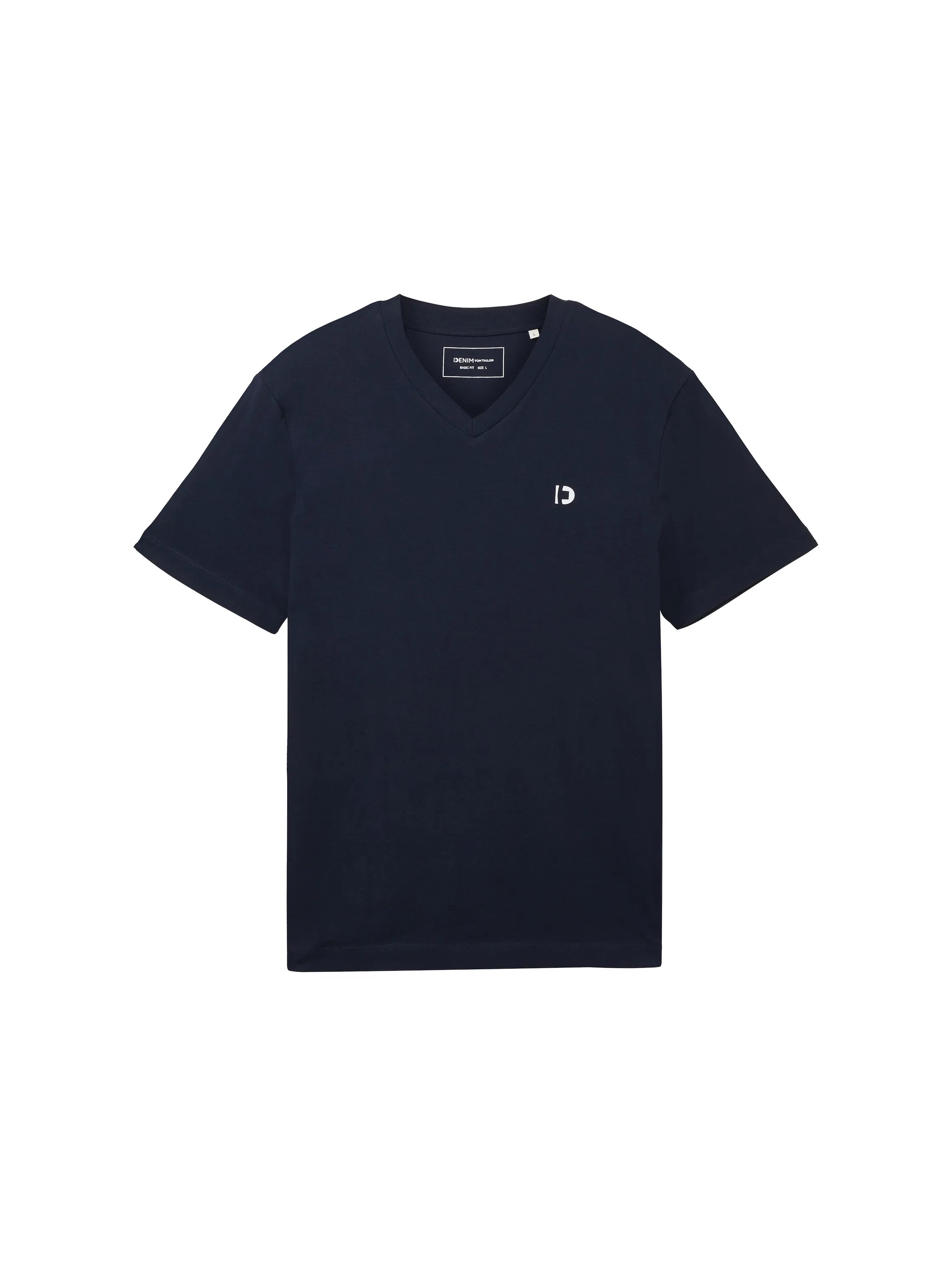 Denim Tom Tailor Dark Blue Men Basic T-Shirt with a Logo Print SKU: 1042404_10302 Image 07