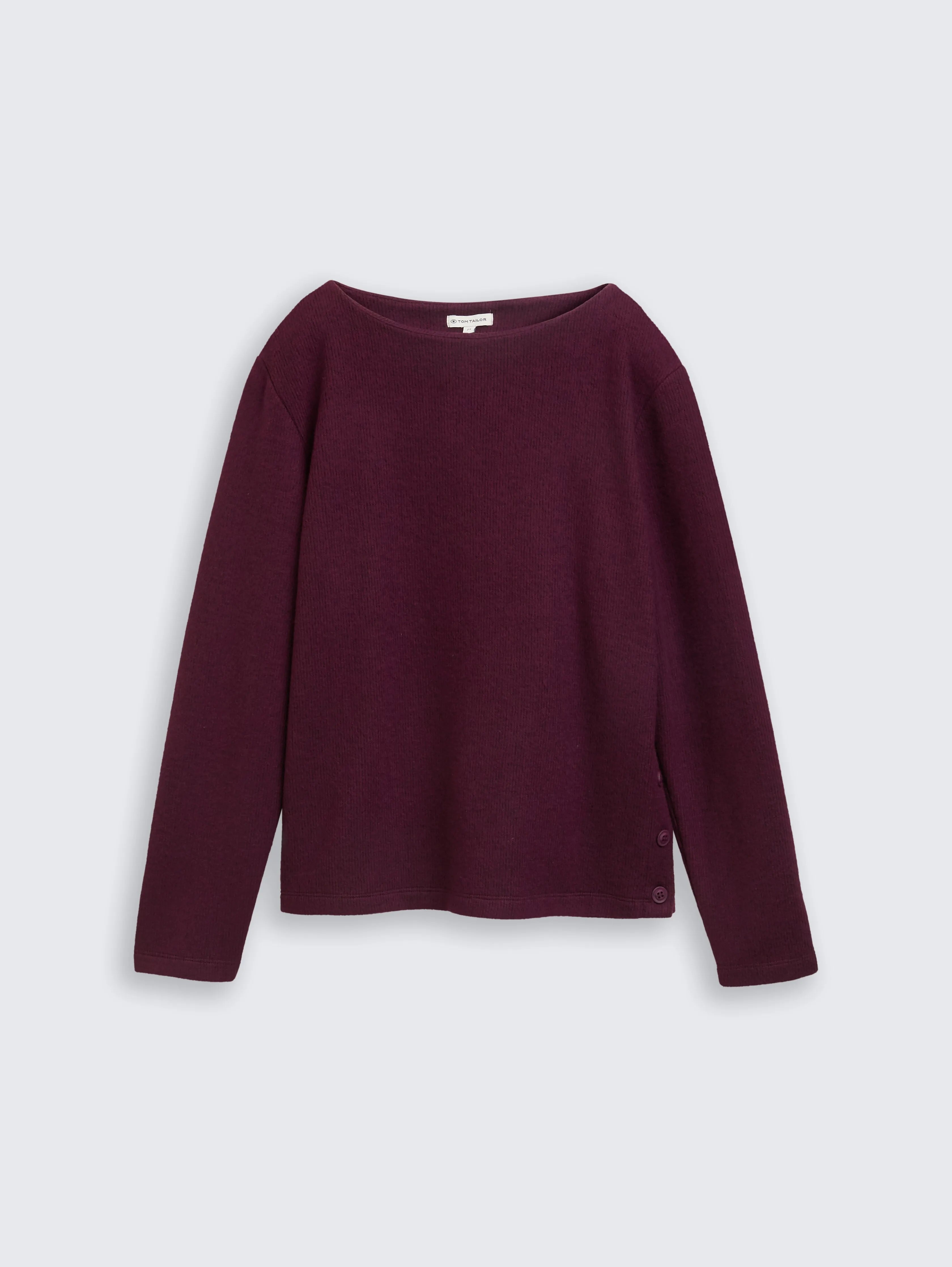 Tom Tailor_0_Soft-Touch Sweatshirt with Button Details_1043168_10525_04