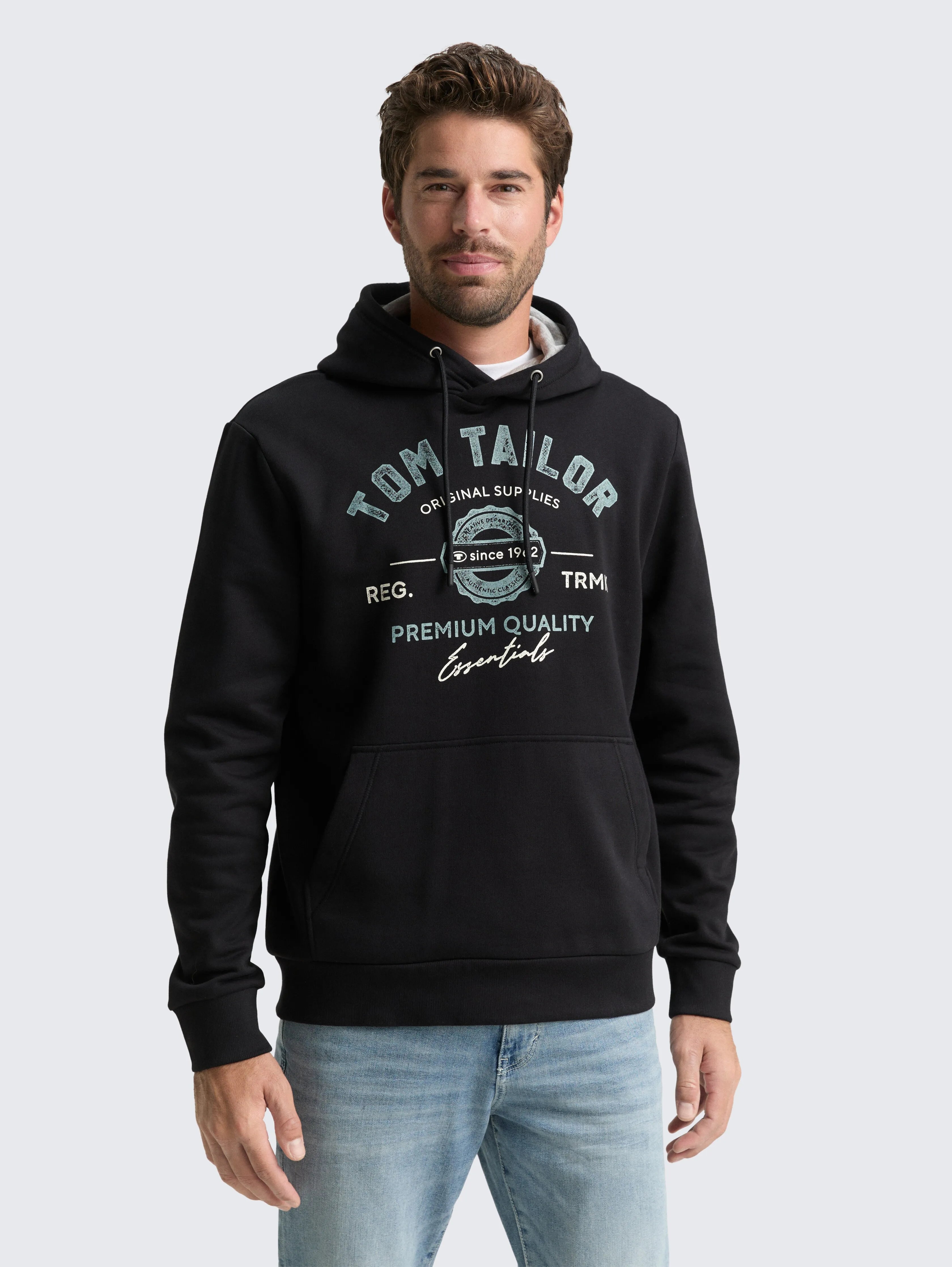 Tom Tailor_0_Hoodie Sweatshirt with Logo Print_1043292_10916_02