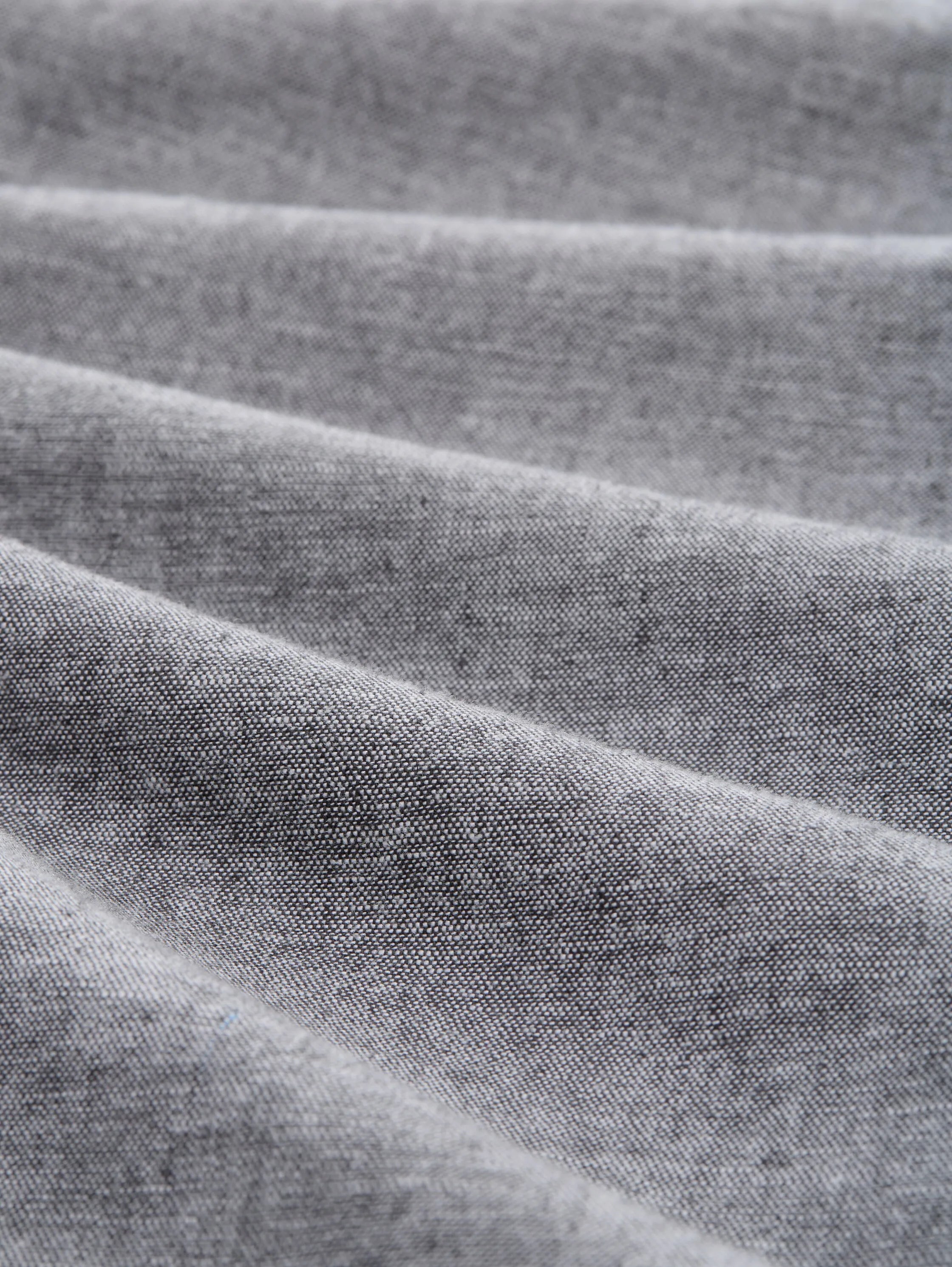 Tom Tailor Tarmac Grey Chambray Men Regular Chino Trousers with Linen Content SKU: 1044713_37200 Image 05