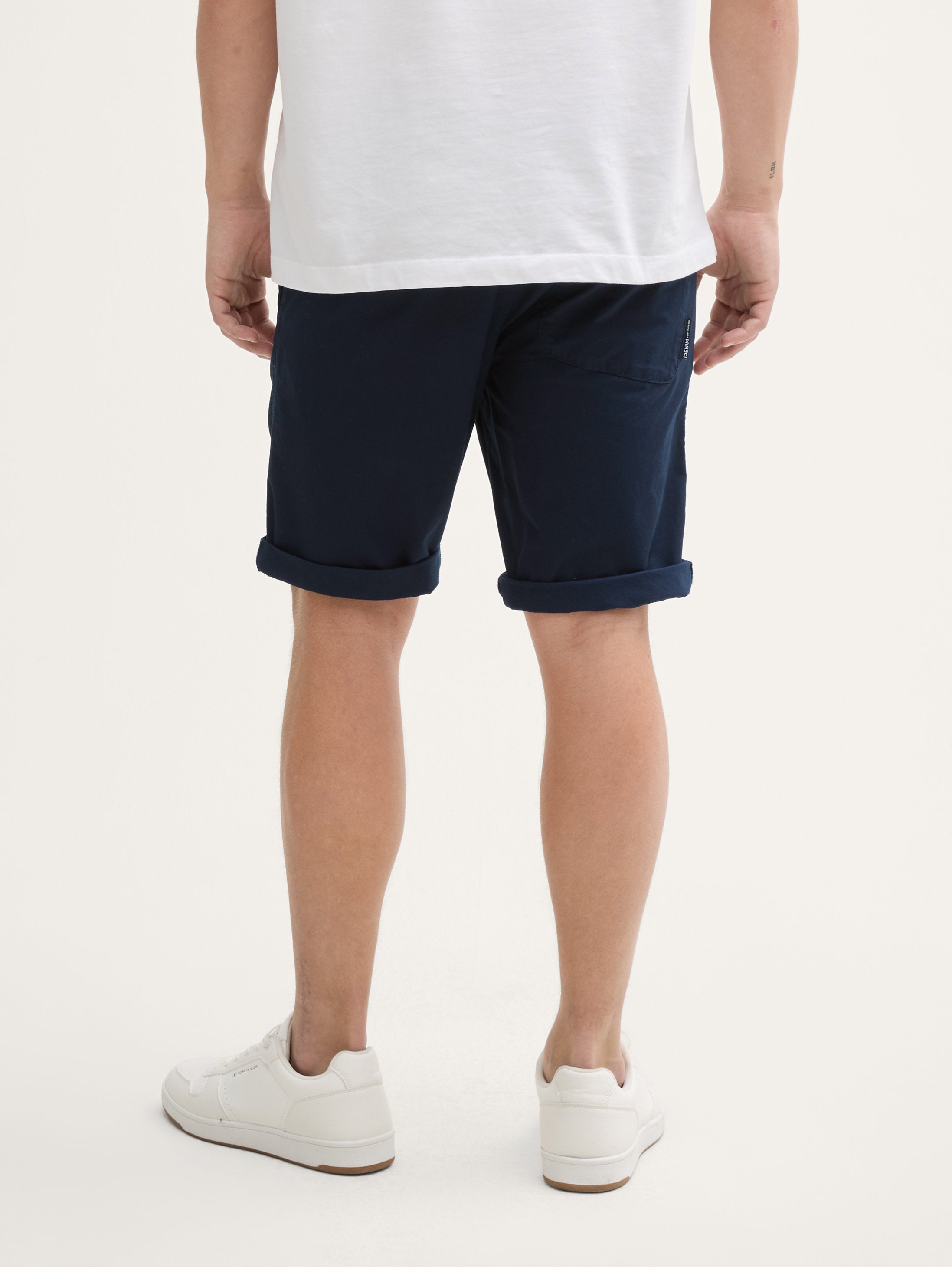 Tom Tailor_Regular Shorts with Elasticated Cotton Waistband_1044832_10668_02