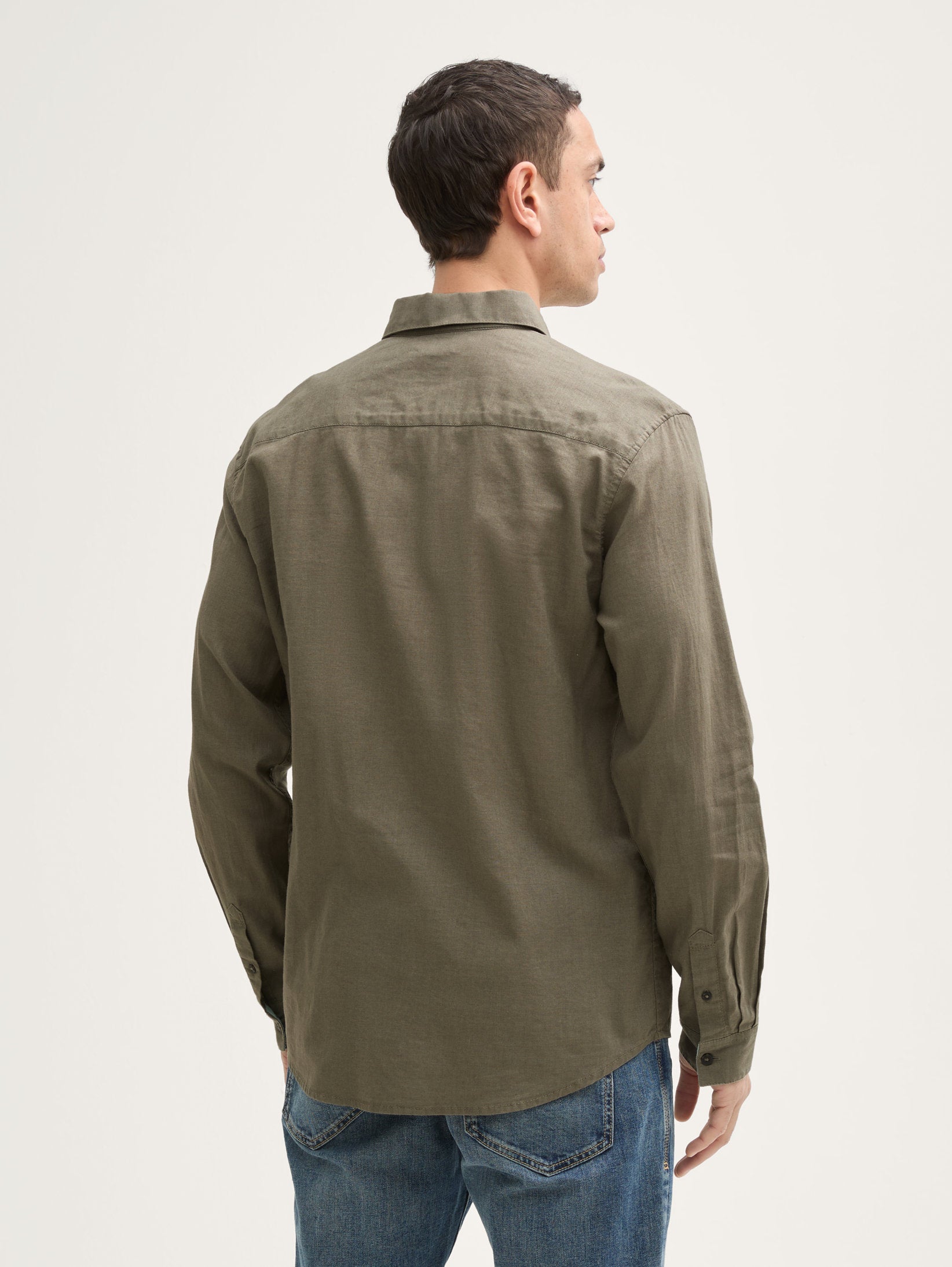 Tom Tailor_Regular Fit Shirt with Linen Content_1045102_32097_03