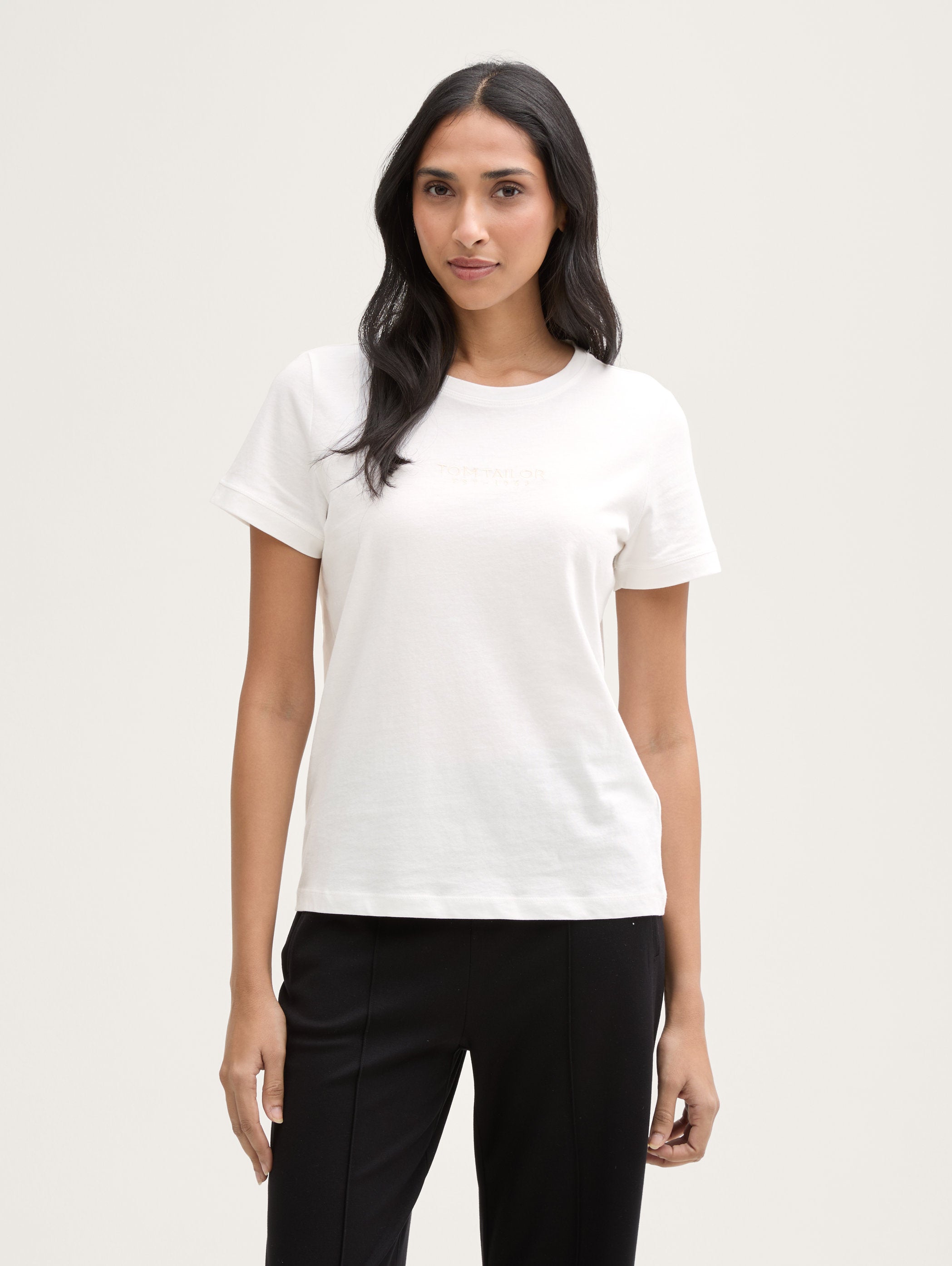 Tom Tailor_T-Shirt with Logo Embroidery_1045543_10315_01