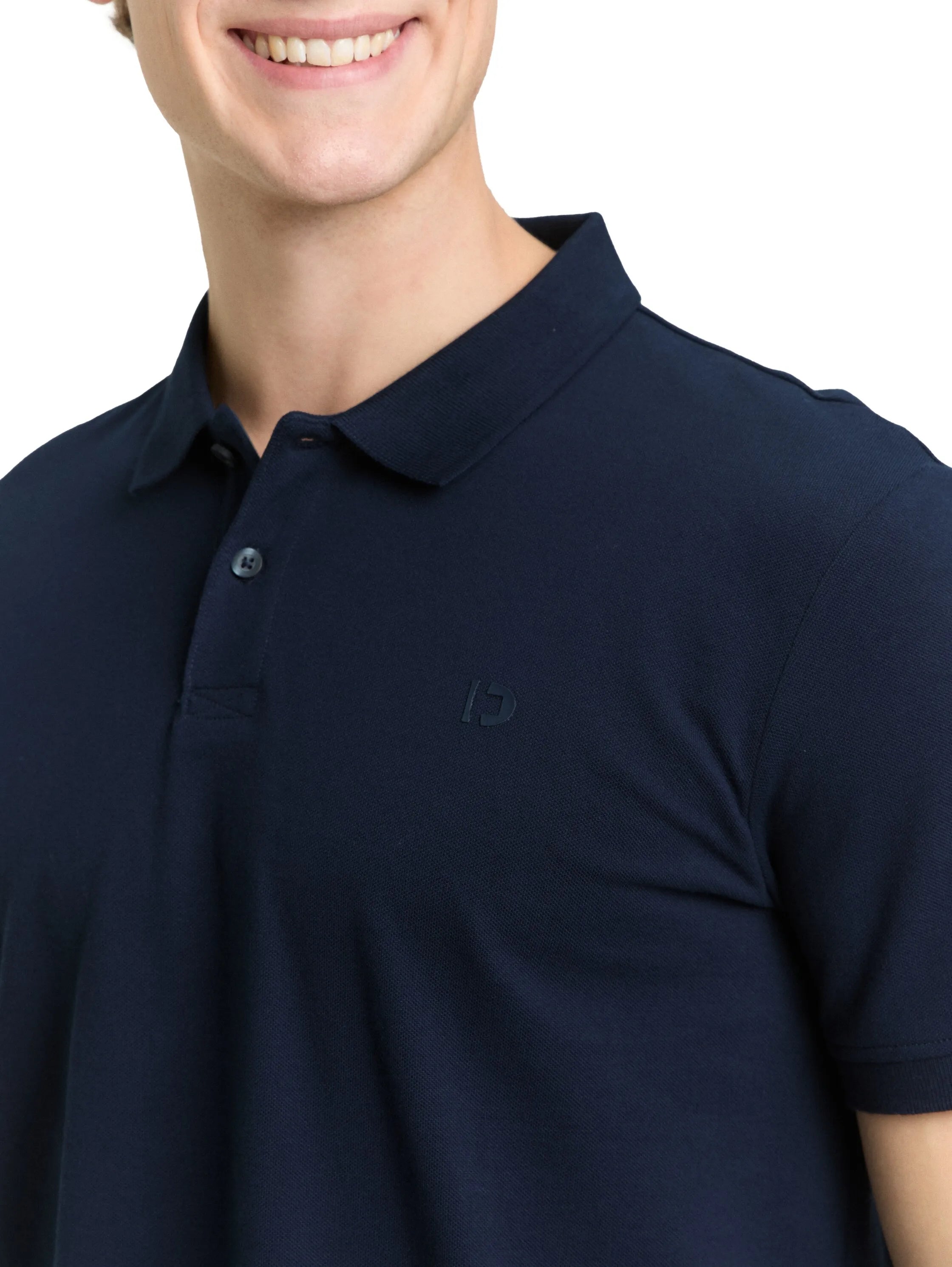 Denim Tom Tailor Imperial Blue Men Cotton PiquŽ Polo Shirt SKU: 1045587_29380 Image 04