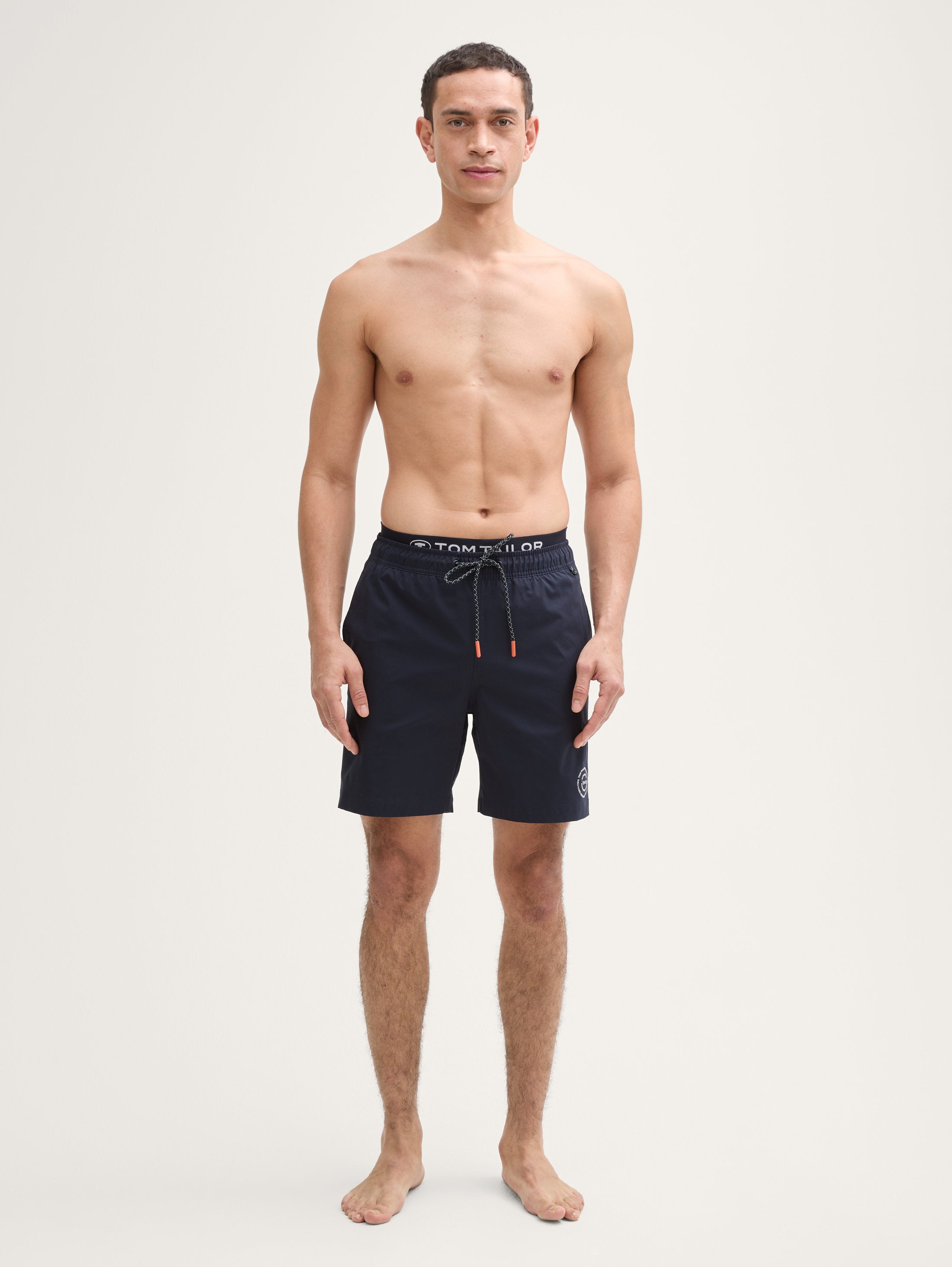 Tom Tailor_2-In-1 Swim Shorts with Logo Lettering_1045606_10668_01