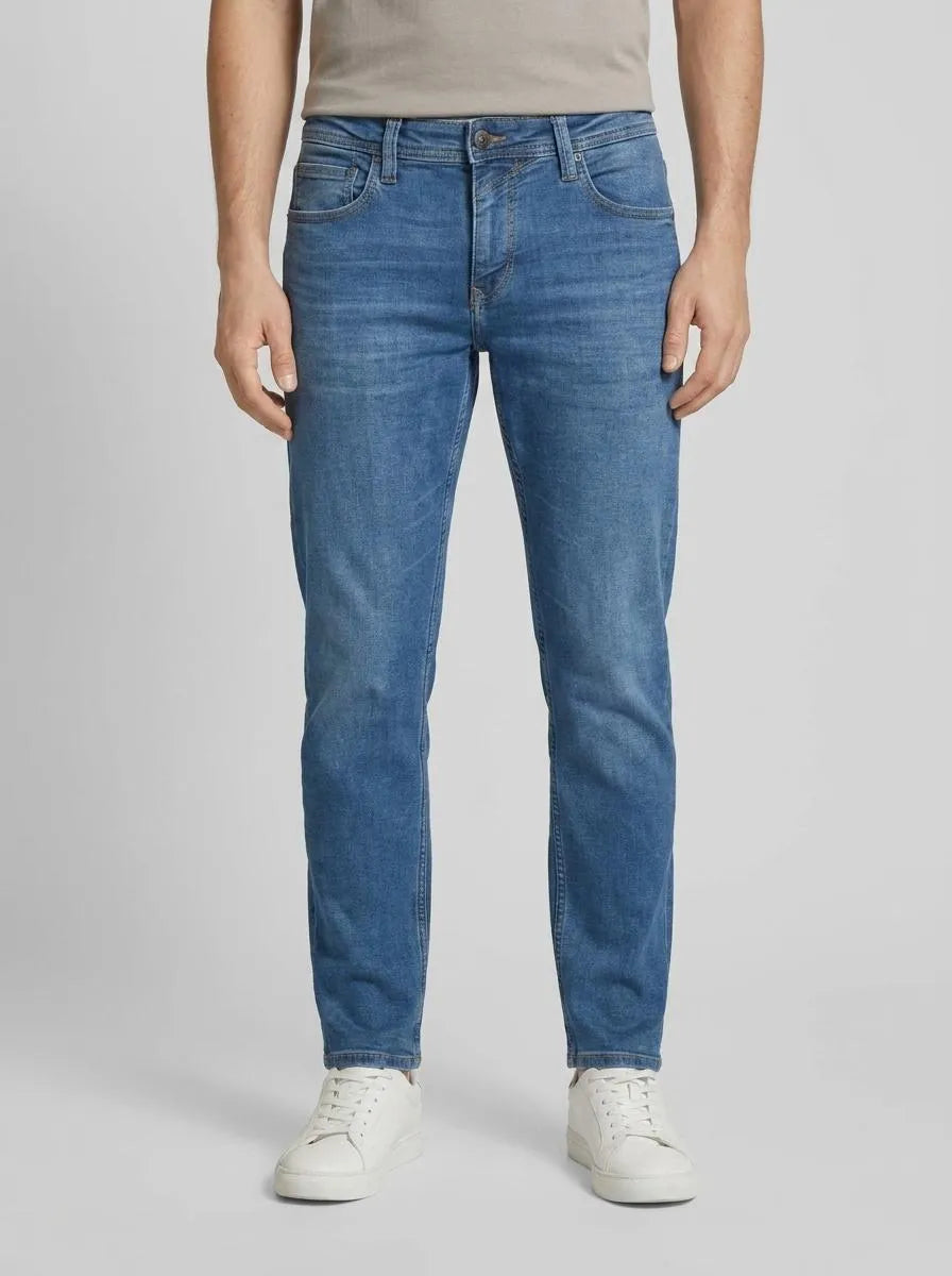Tom Tailor Used Mid Stone Blue Denim Men Ttpiers Slim Jeans SKU: 1045757_10119 Image 00