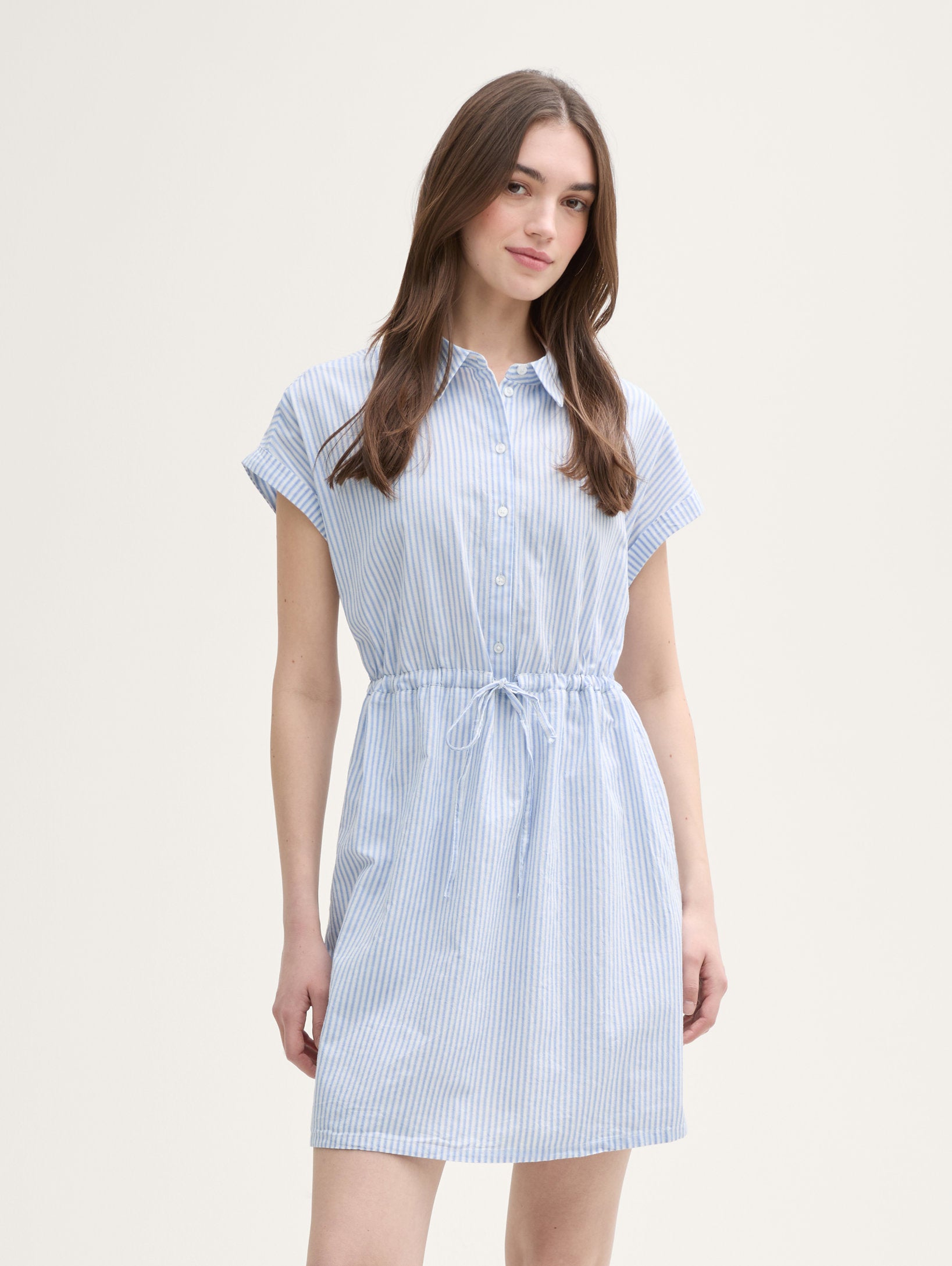 Tom Tailor_Mini Blouse Dress with Striped Pattern_1045766_37254_01