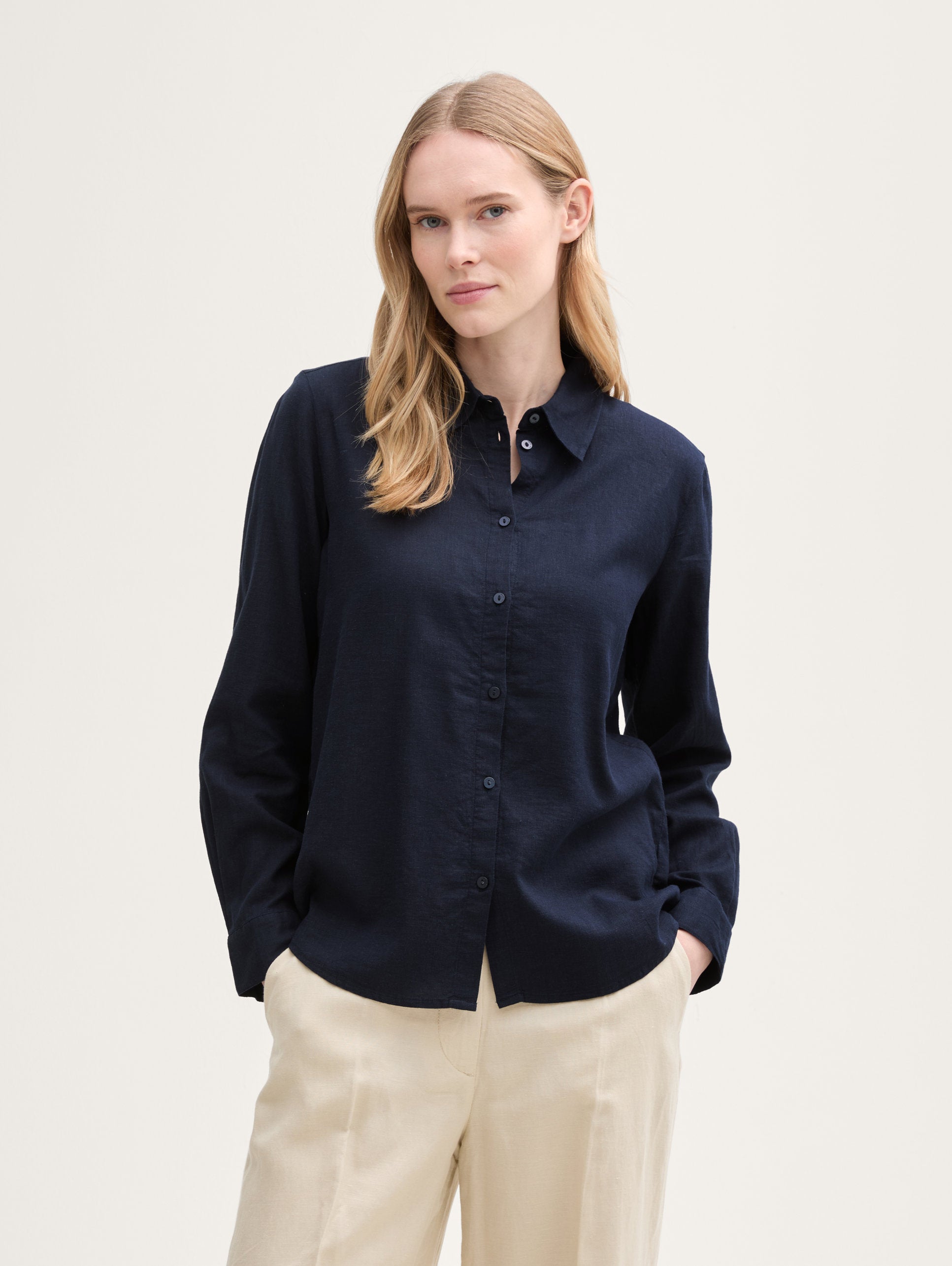 Tom Tailor_Shirt Blouse with Linen Content_1045770_10668_01