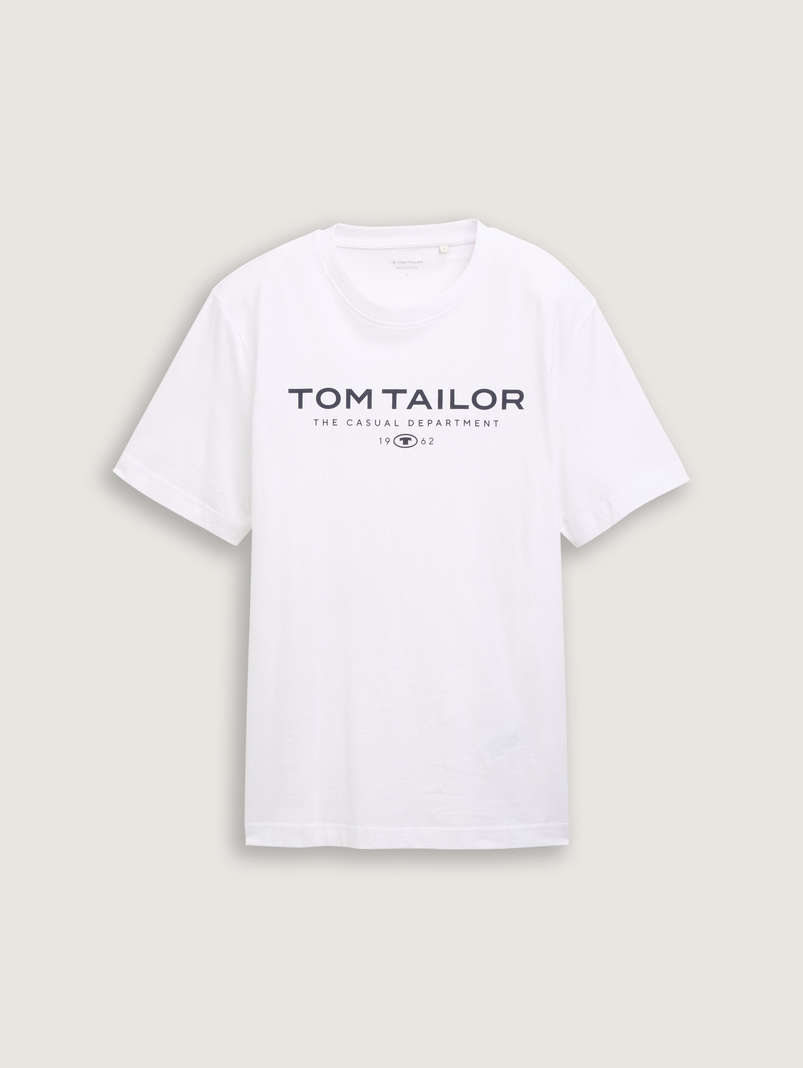 Tom Tailor_Cotton T-Shirt with Logo Print_1045773_20000_06