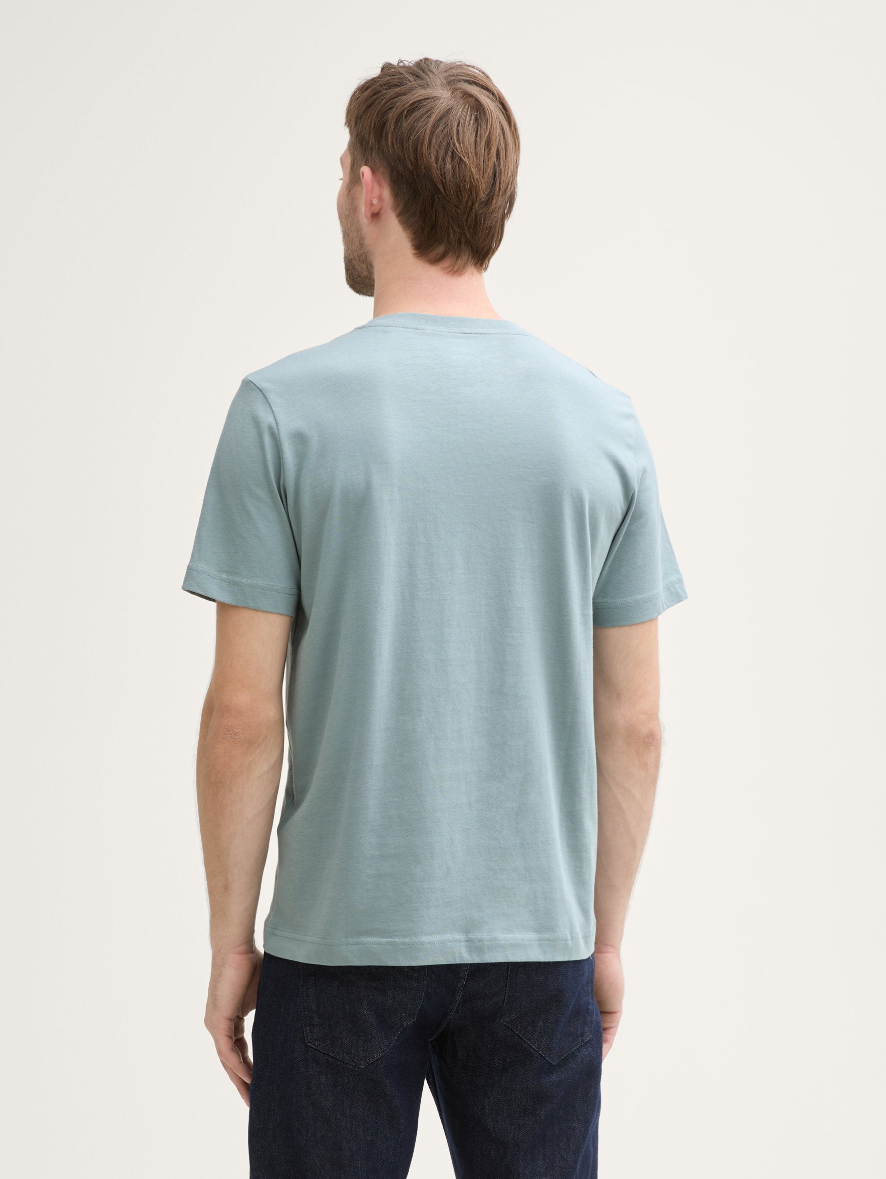 Tom Tailor_Cotton T-Shirt with Logo Print_1045773_27475_03