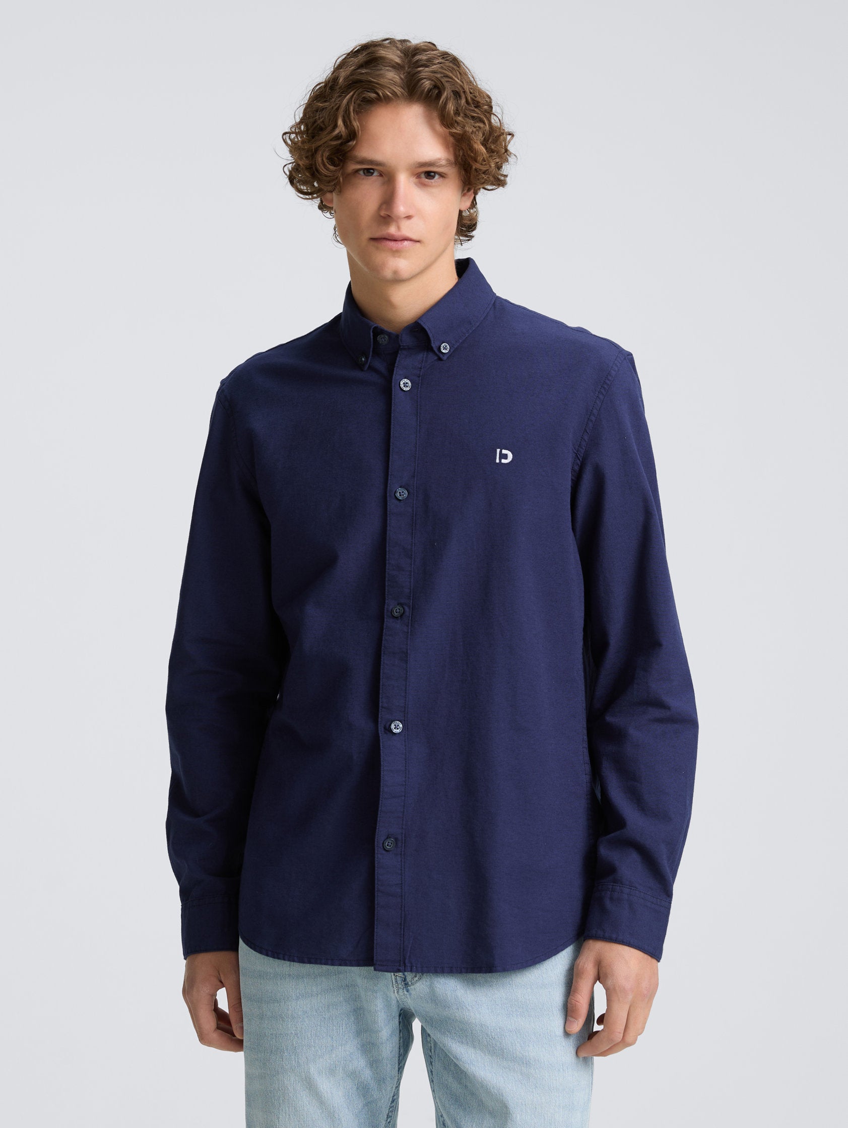 Tom Tailor_Oxford Shirt with Logo Embroidery_1045930_34590_01