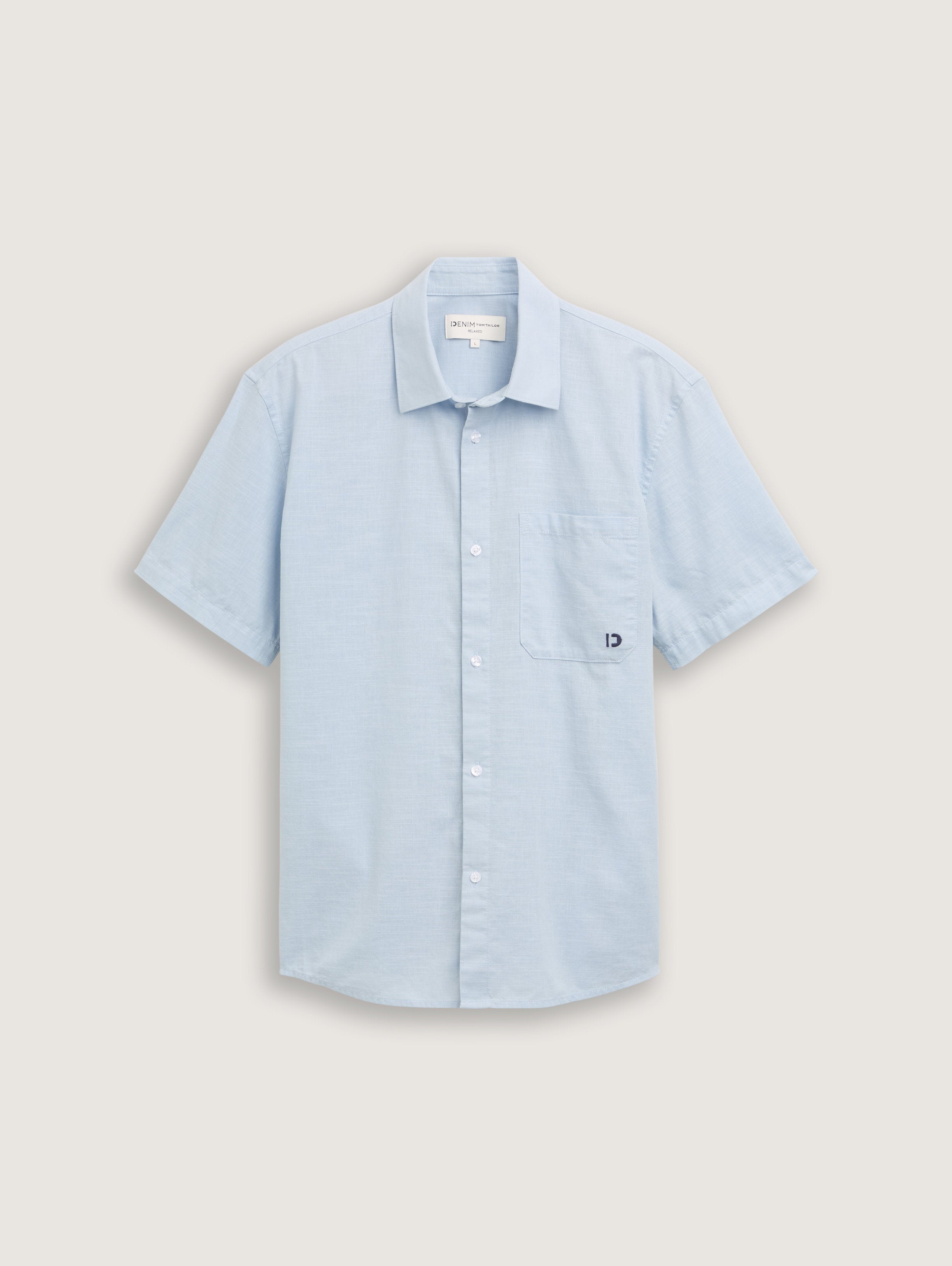 Tom Tailor_Relaxed Fit Short Sleeve Shirt with Breast Pocket_1045977_13302_06