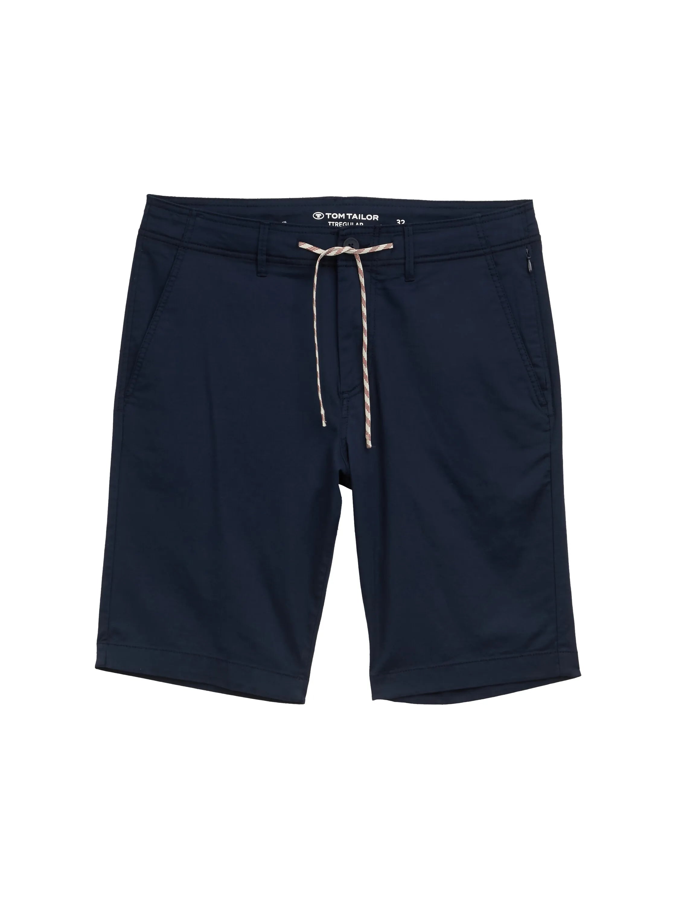 Tom Tailor Sky Captain Blue Men Lightweight Chino Shorts with Drawstring SKU: 1046149_10668 Image 06