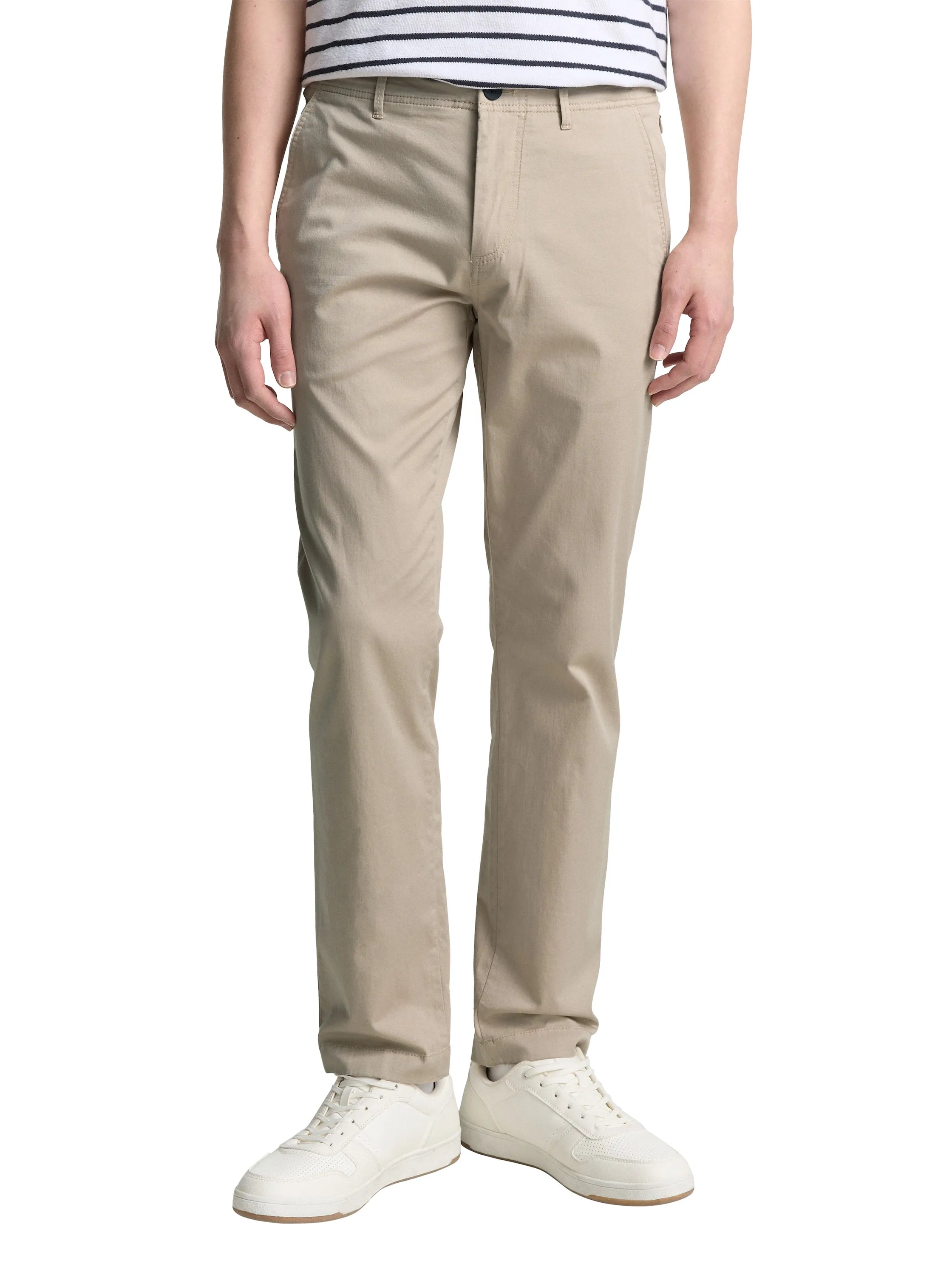 Tom Tailor Cashew Beige Men Lightweight Chino Trousers SKU: 1046150_11032 Image 01