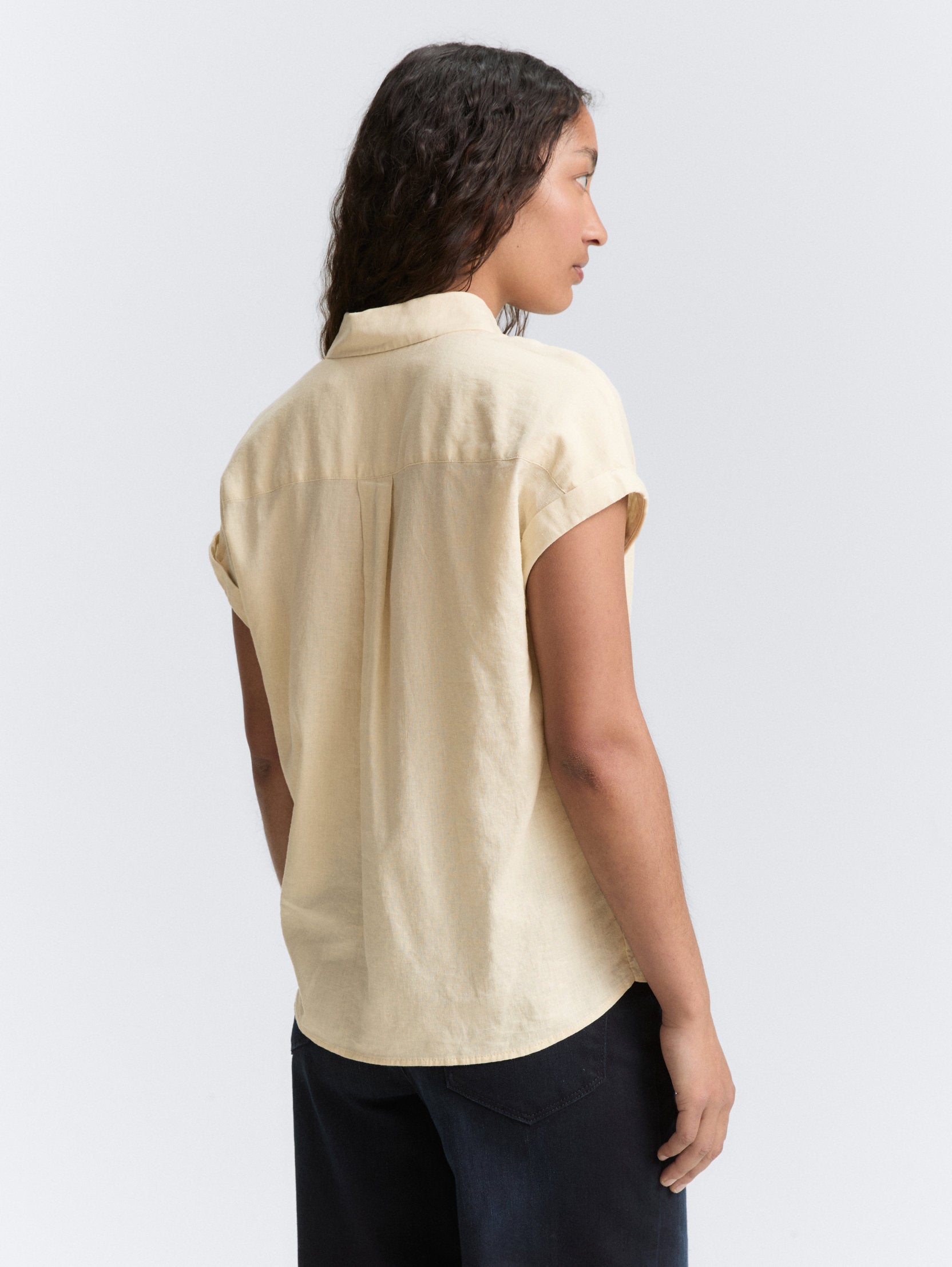 Tom Tailor_Loose Fit Blouse with Linen Content_1046207_37762_03