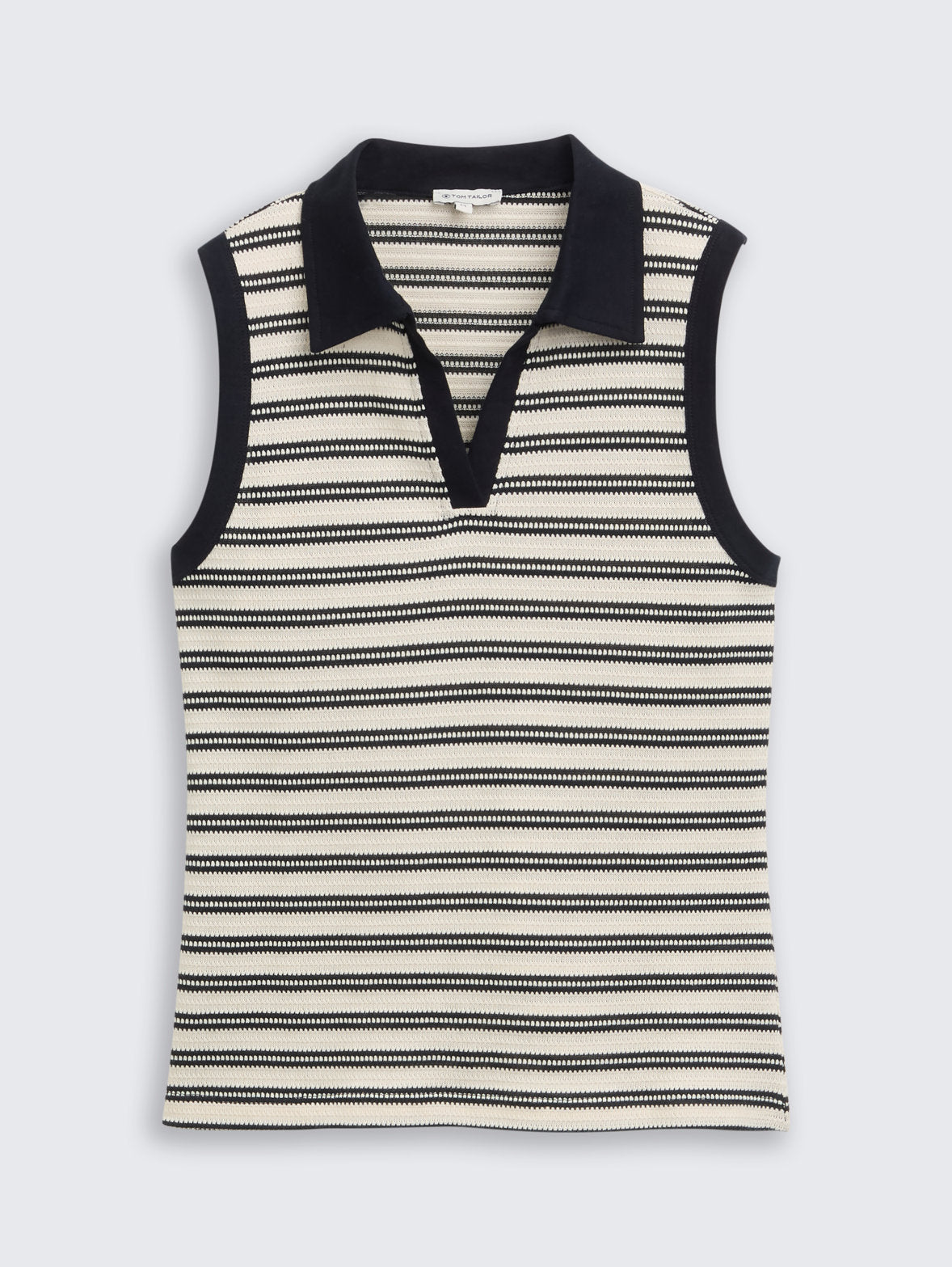 Tom Tailor_Knitted Top with Polo Collar_1046412_37997_06