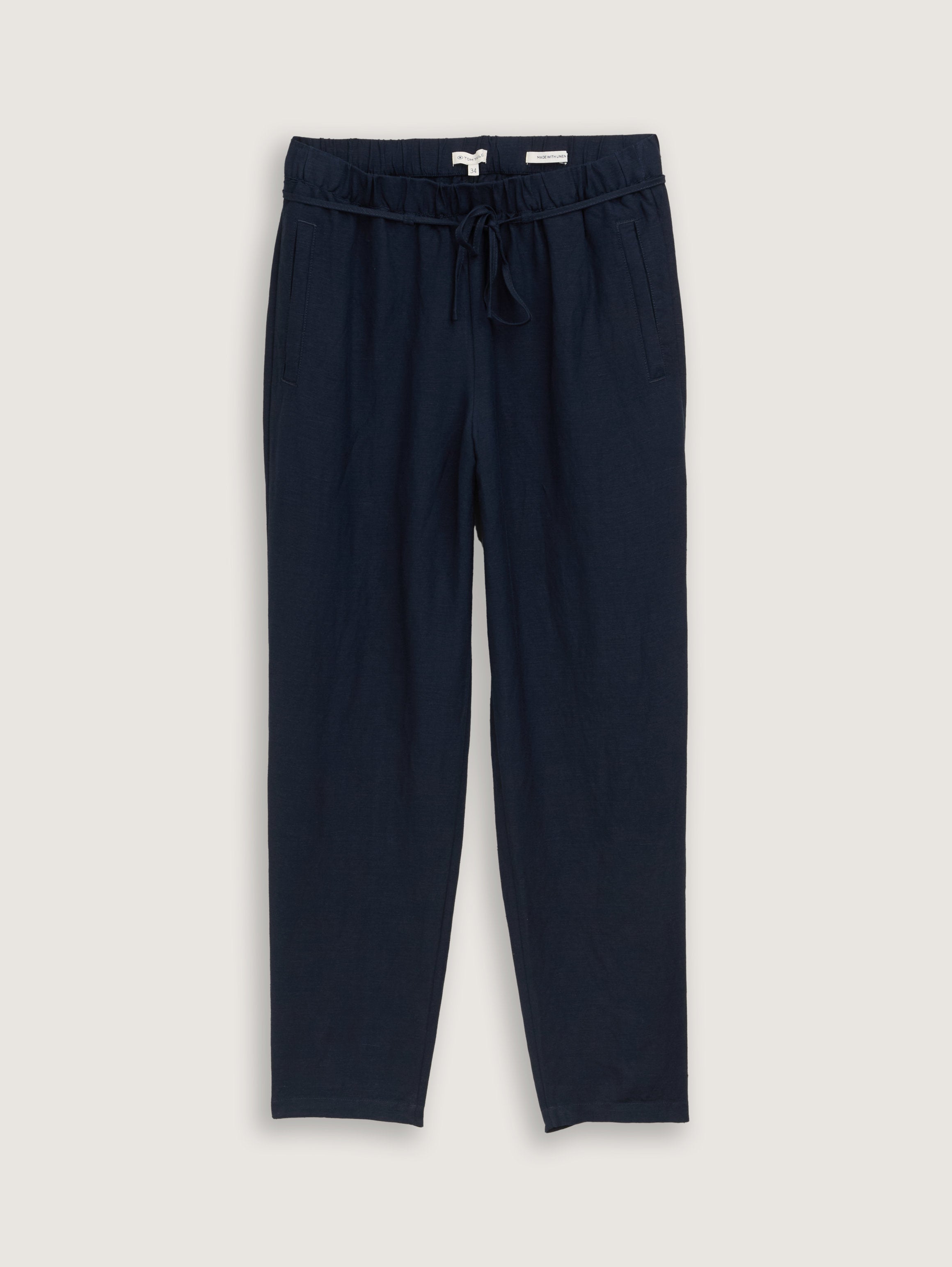 Tom Tailor_Loose Slim Trousers with Linen Content_1046498_10668_06