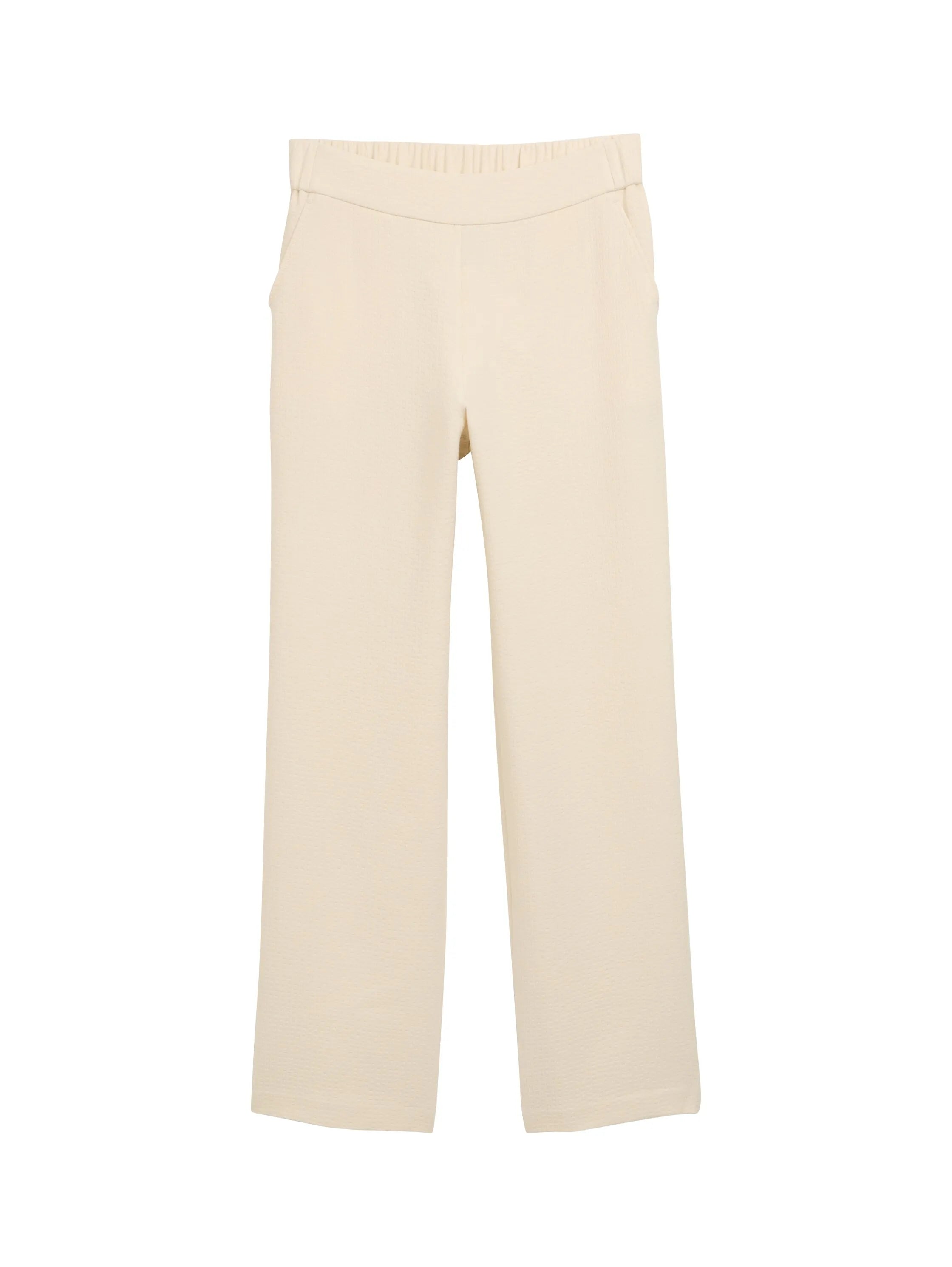 Tom Tailor Champagne Women Ttlea Seersucker Straight Trousers SKU: 1046499_37762 Image 06