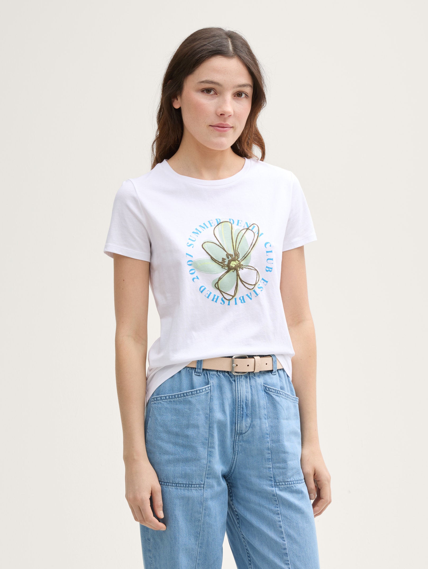 Tom Tailor_T-Shirt with Floral Print_1046547_20000_01