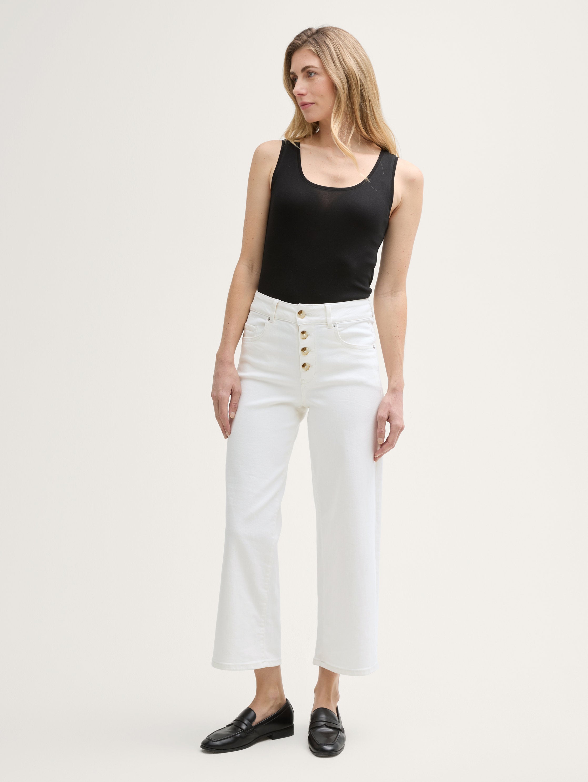 Tom Tailor_Culotte Jeans with Button Placket_1046583_10315_01