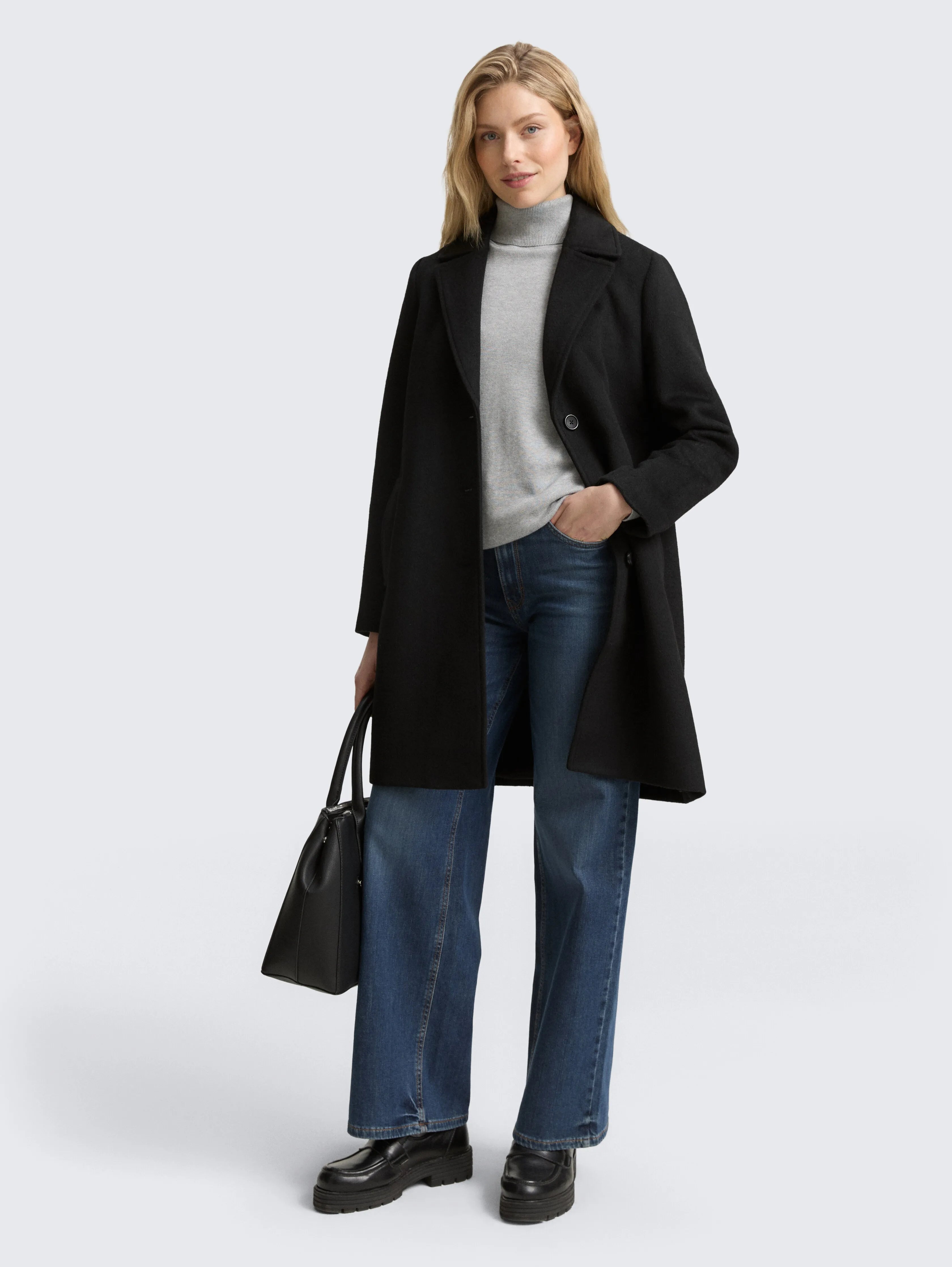 Tom Tailor_0_Wool Coat with Slit Pockets_1046603_14482_01