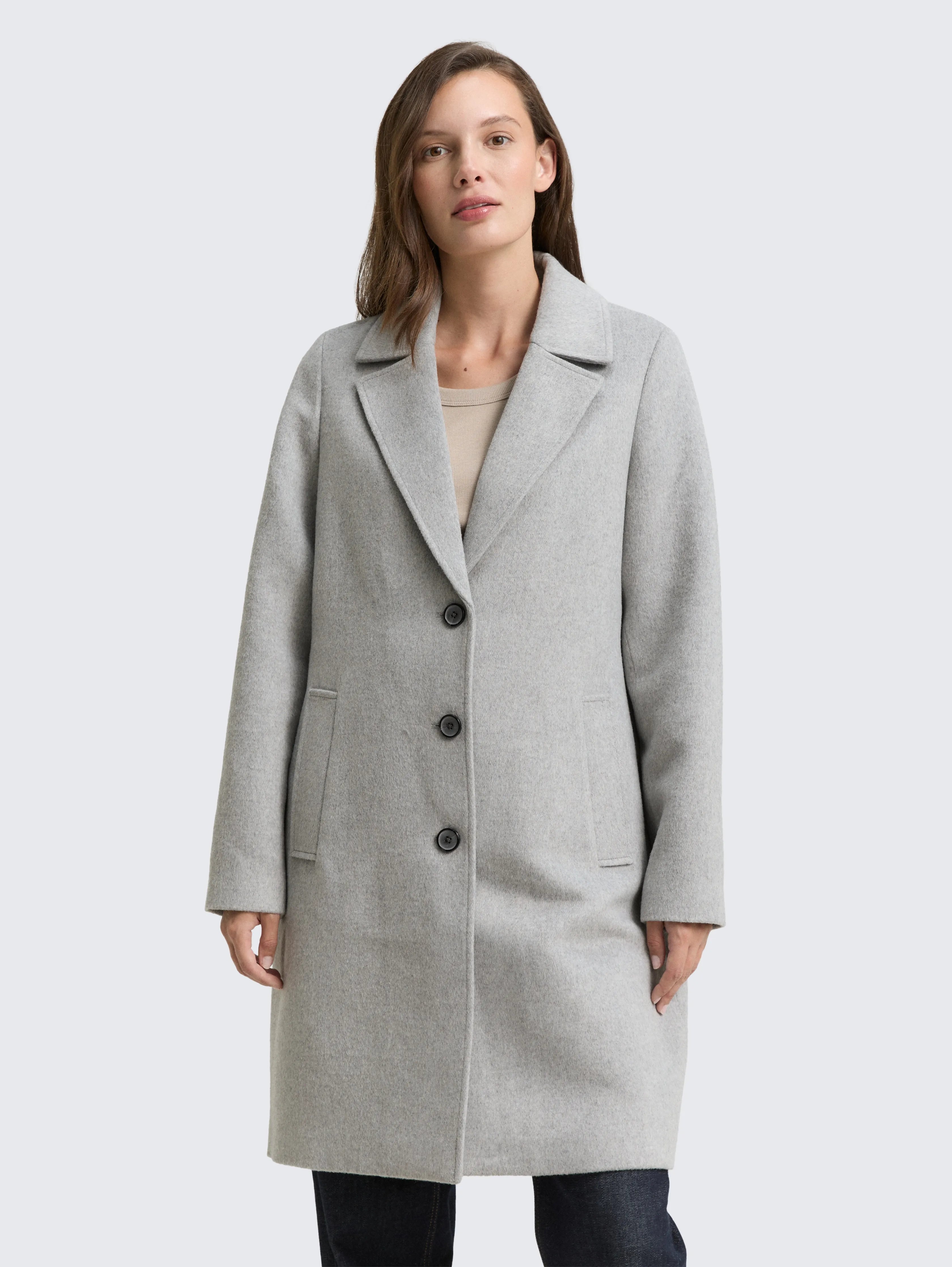 Tom Tailor_0_Wool Coat with Slit Pockets_1046603_21373_02