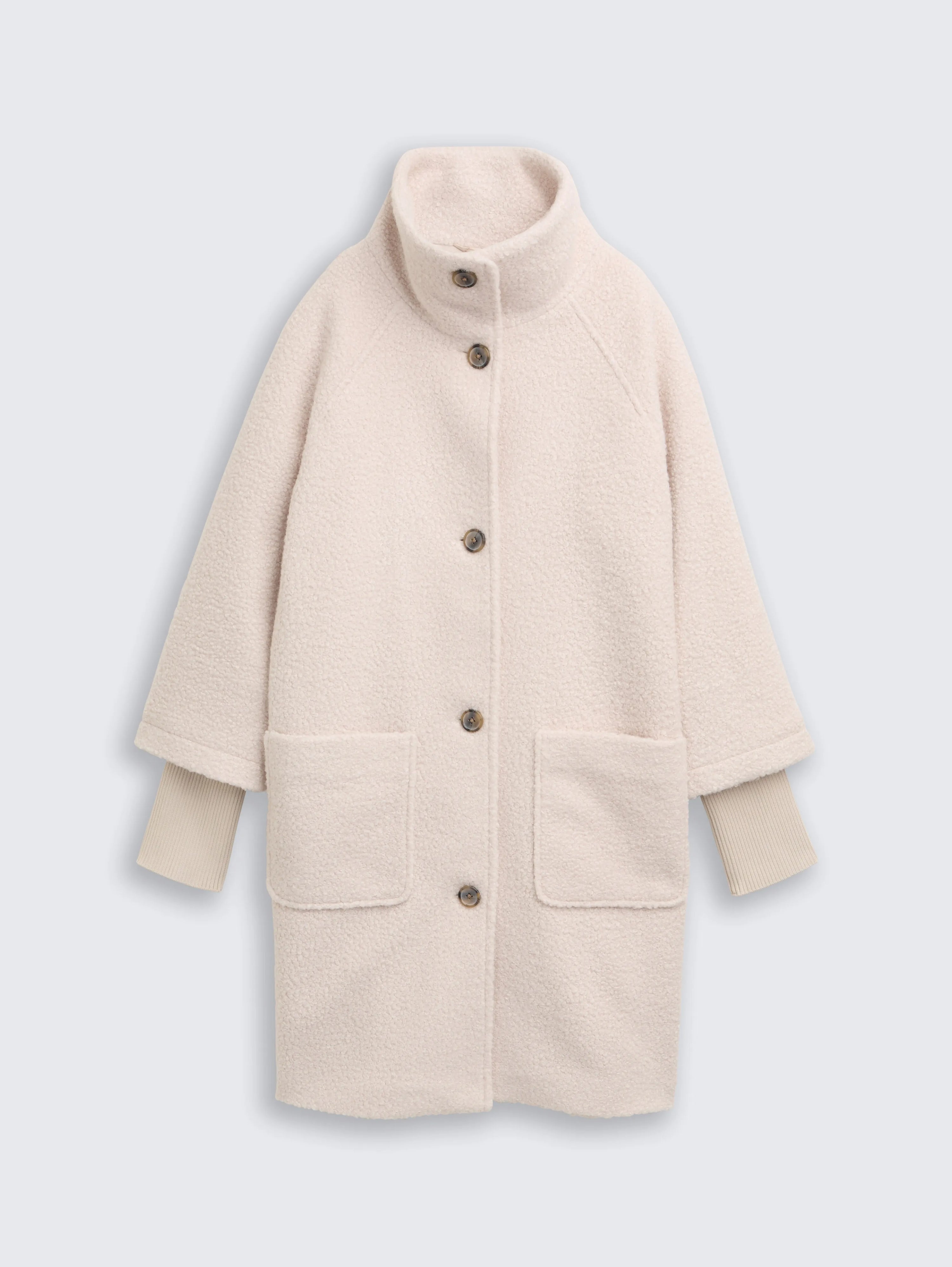 Tom Tailor_Black_BouclŽ Coat with Stand-Up Collar_1046604_27609_04