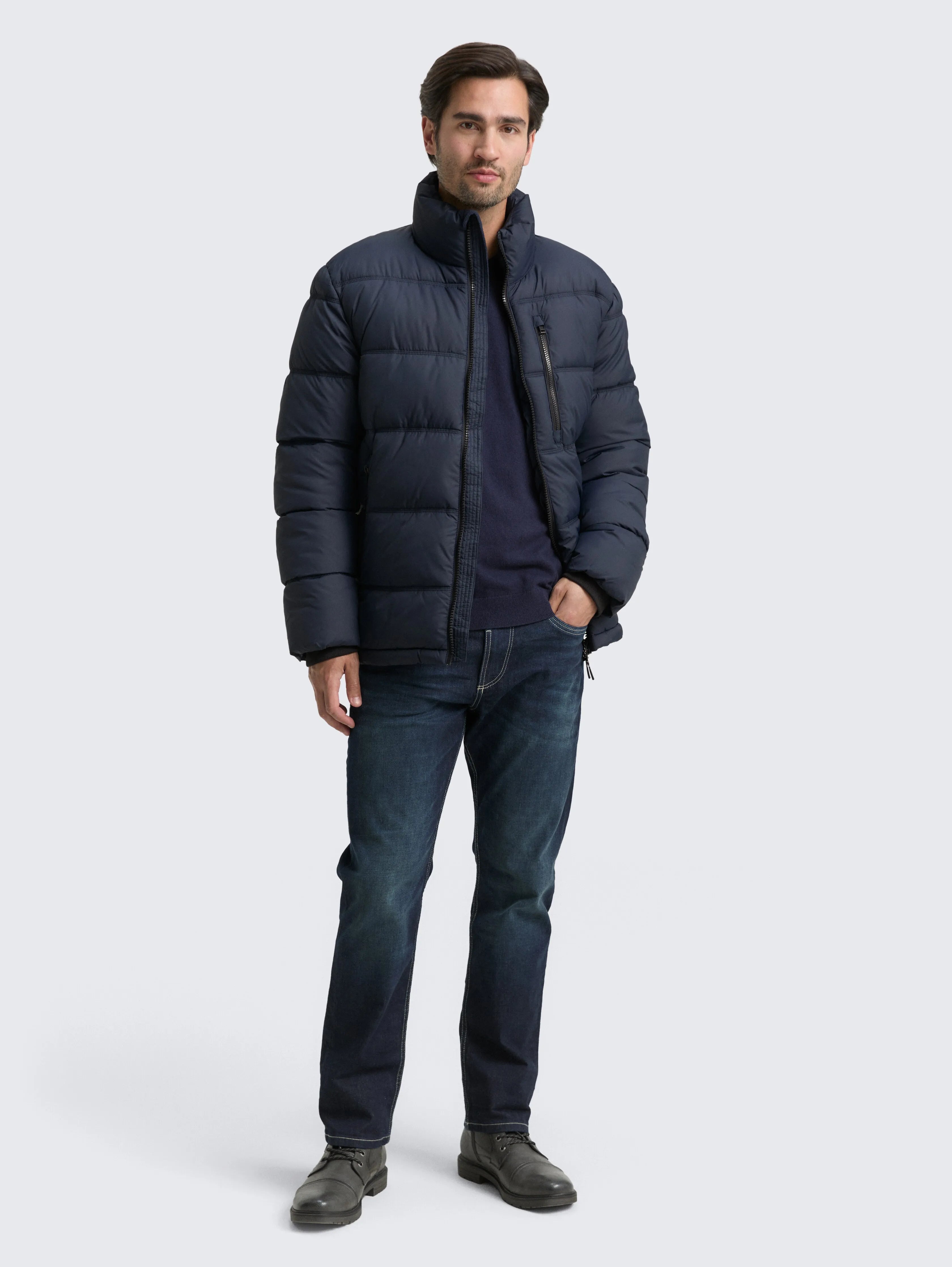 Tom Tailor_Blue_Puffer Jacket Made From Water-Repellent Material_1046974_10668_01