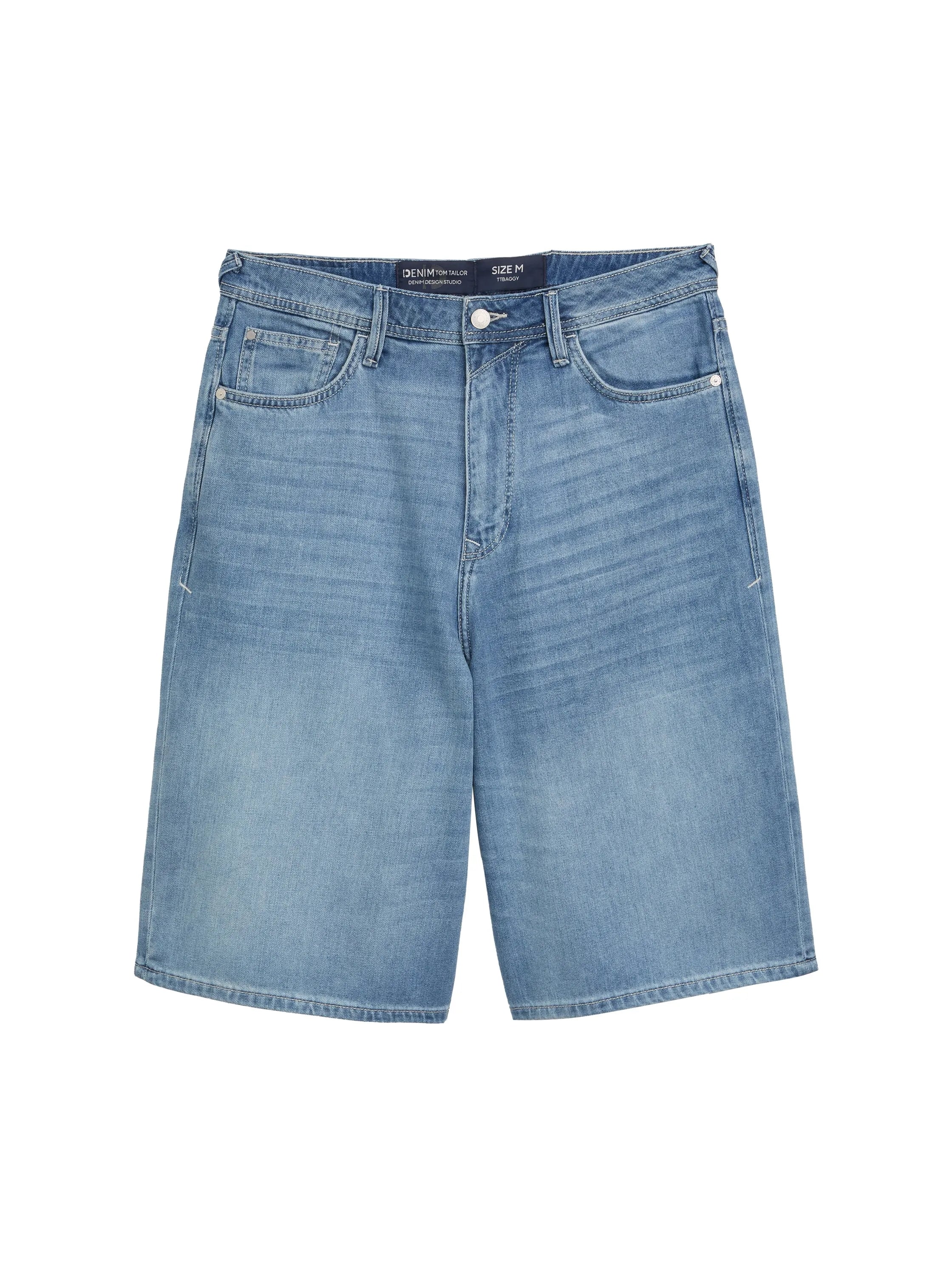 Denim Tom Tailor Light Stone Blue Denim Men Ttbaggy Shorts SKU: 1047170_10142 Image 06