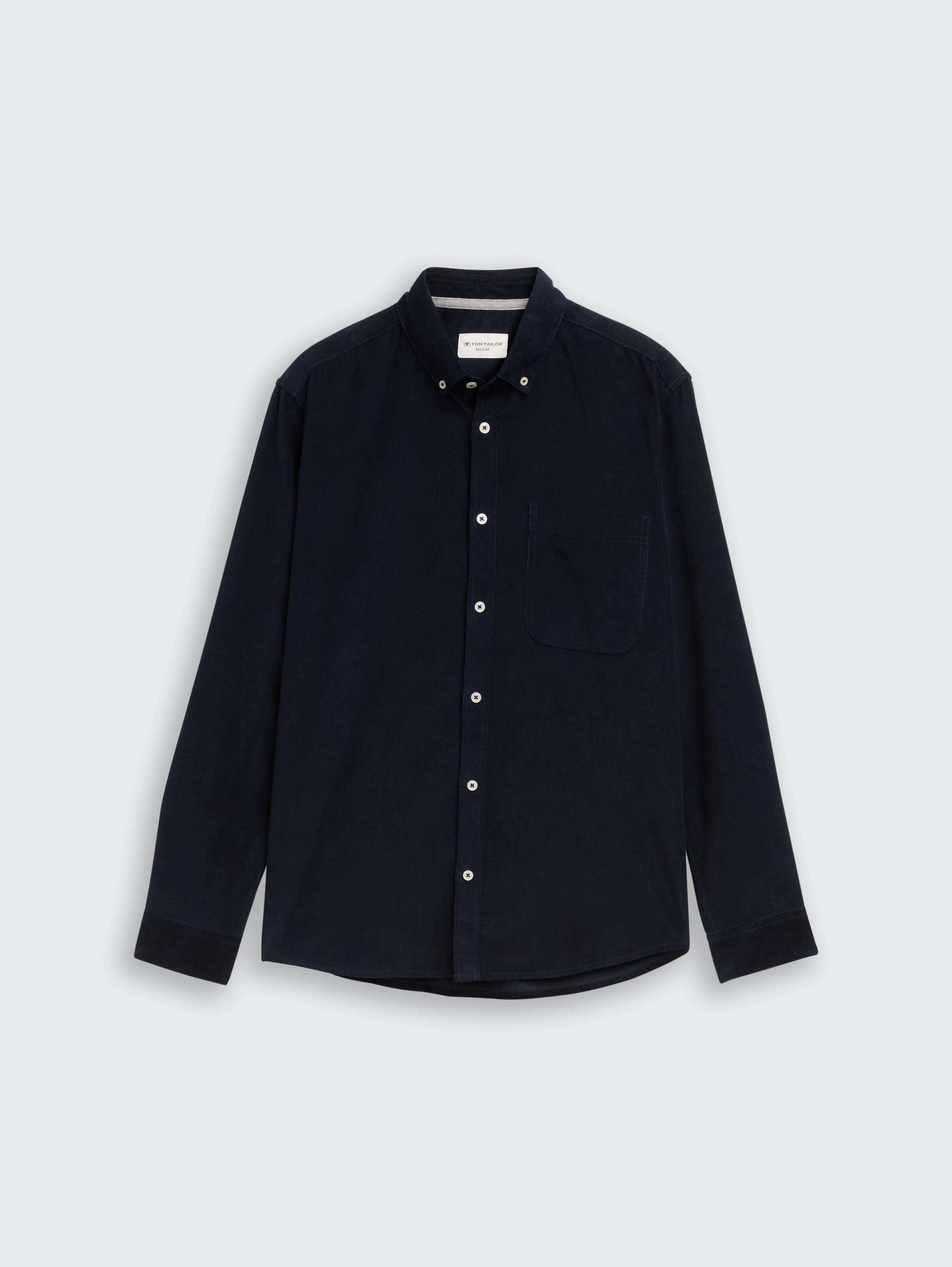 Tom Tailor_0_Regular Fit Corduroy Shirt with Breast Pocket_1047341_10668_04