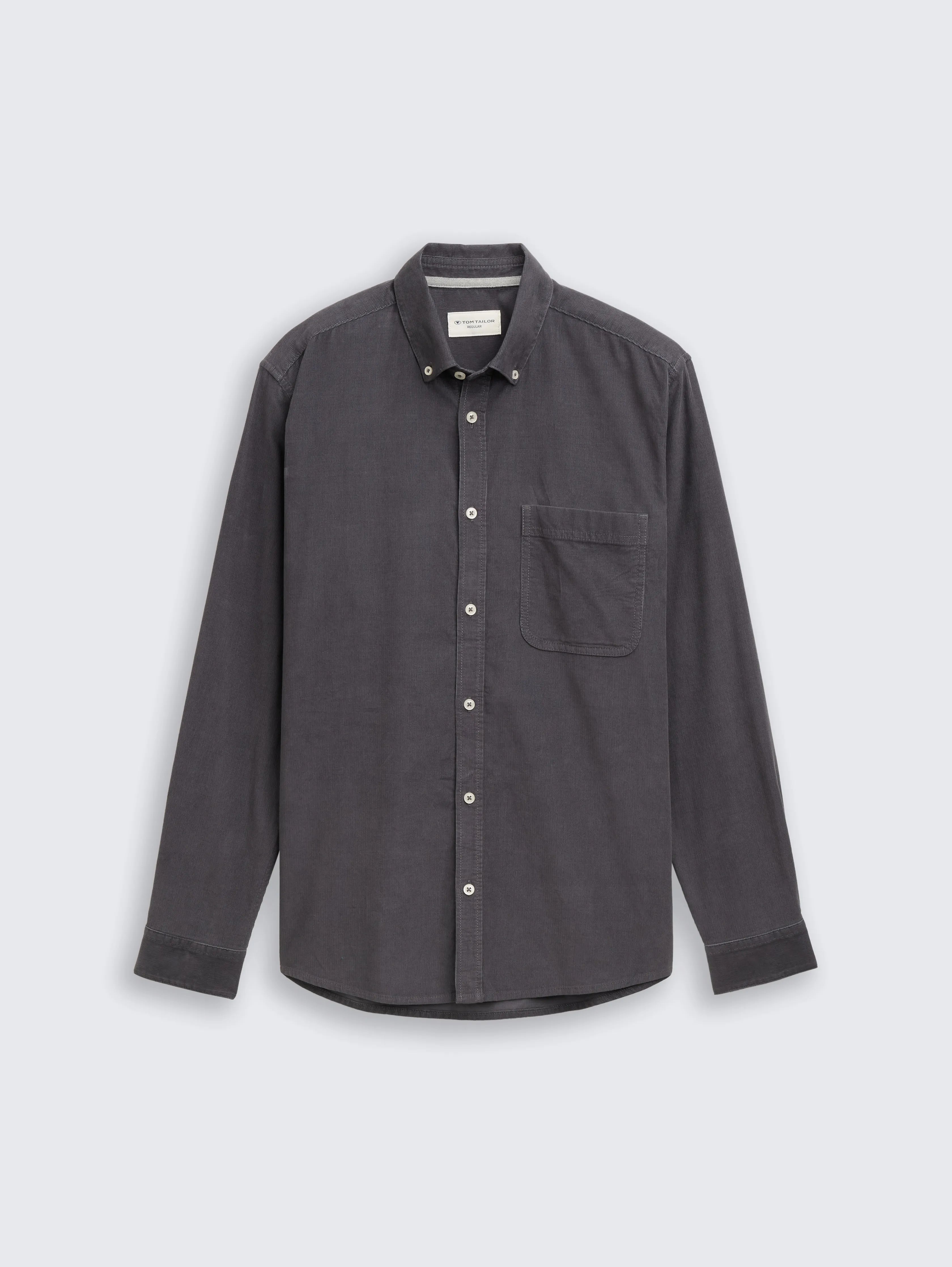 Tom Tailor_0_Regular Fit Corduroy Shirt with Breast Pocket_1047341_38326_04