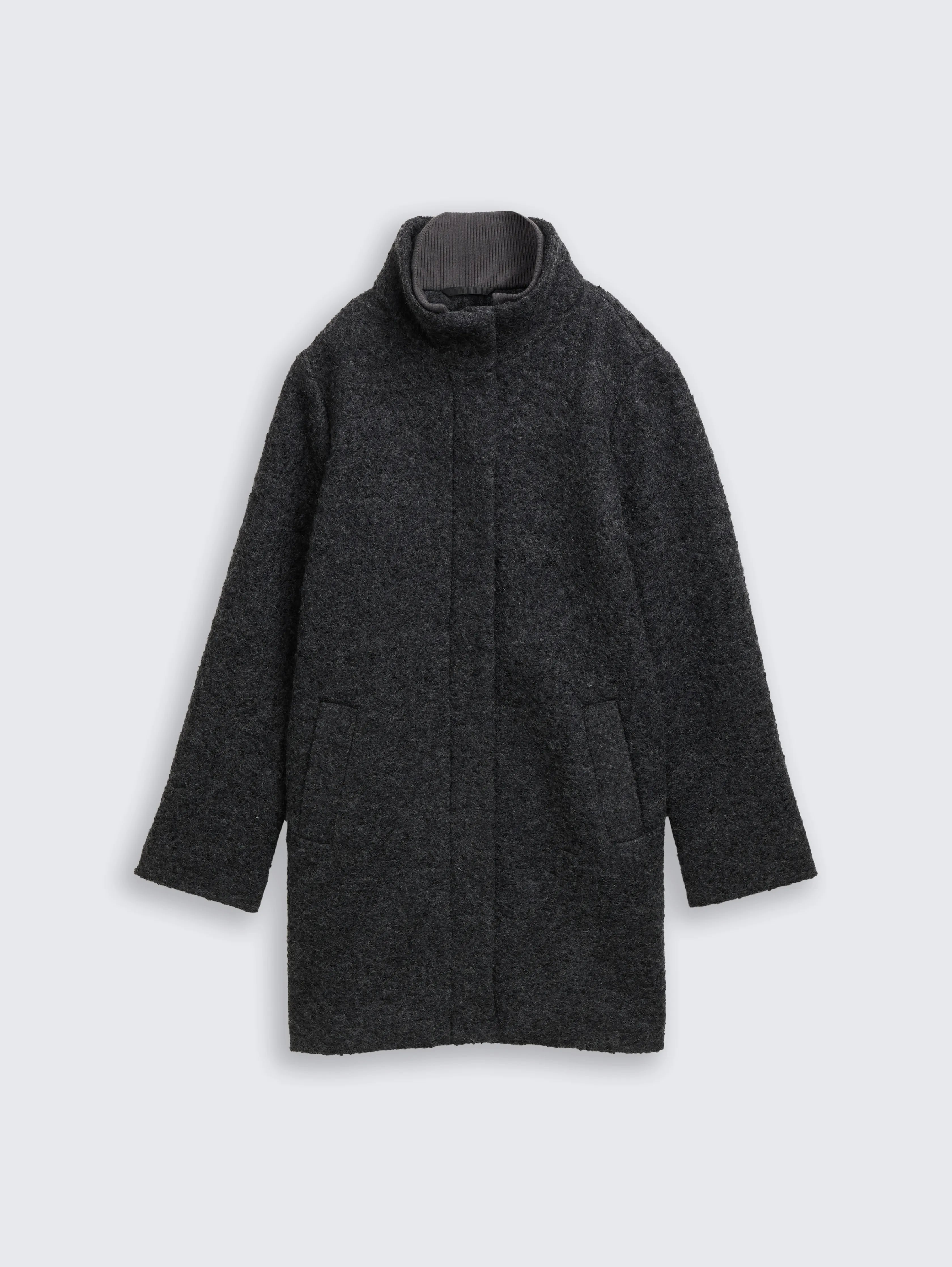 Tom Tailor_0_BouclŽ Wool Coat with Stand-Up Collar_1047539_10369_04