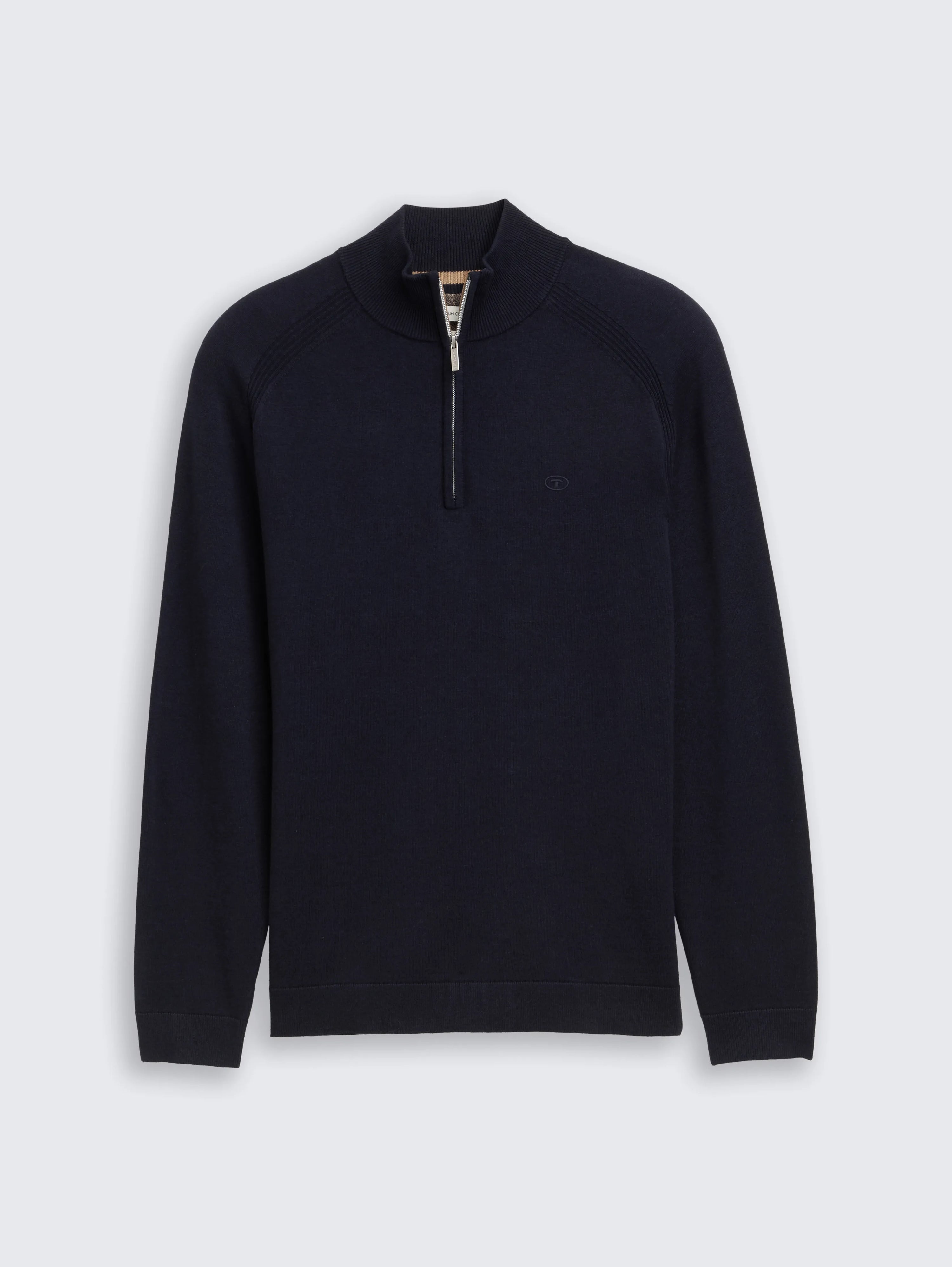 Tom Tailor_0_Troyer Knitted Jumper with Logo Embroidery_1047569_13160_01