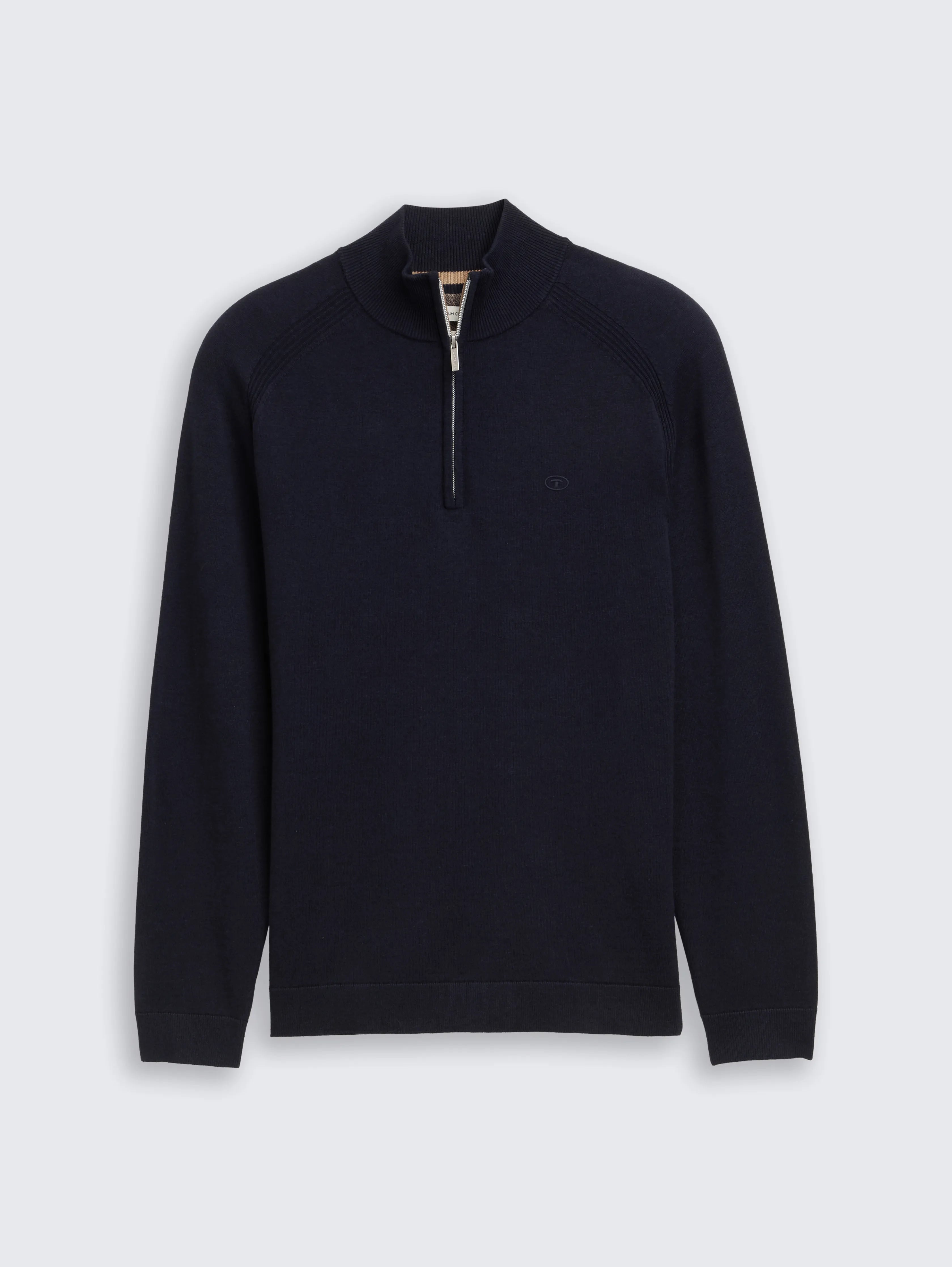 Tom Tailor_0_Troyer Knitted Jumper with Logo Embroidery_1047569_13160_01