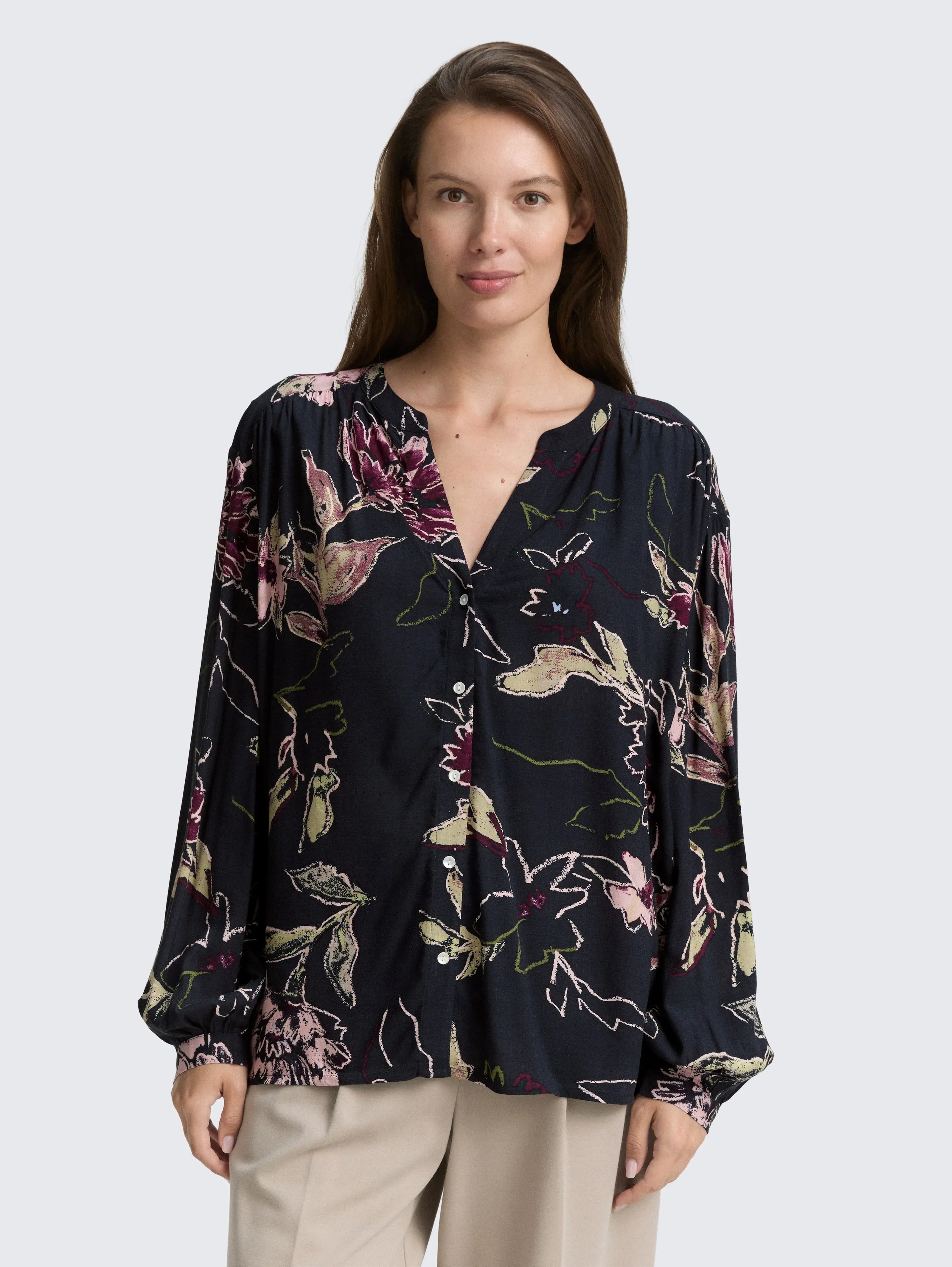 Tom Tailor_0_Loose Fit Blouse with Pattern_1047584_38400_02