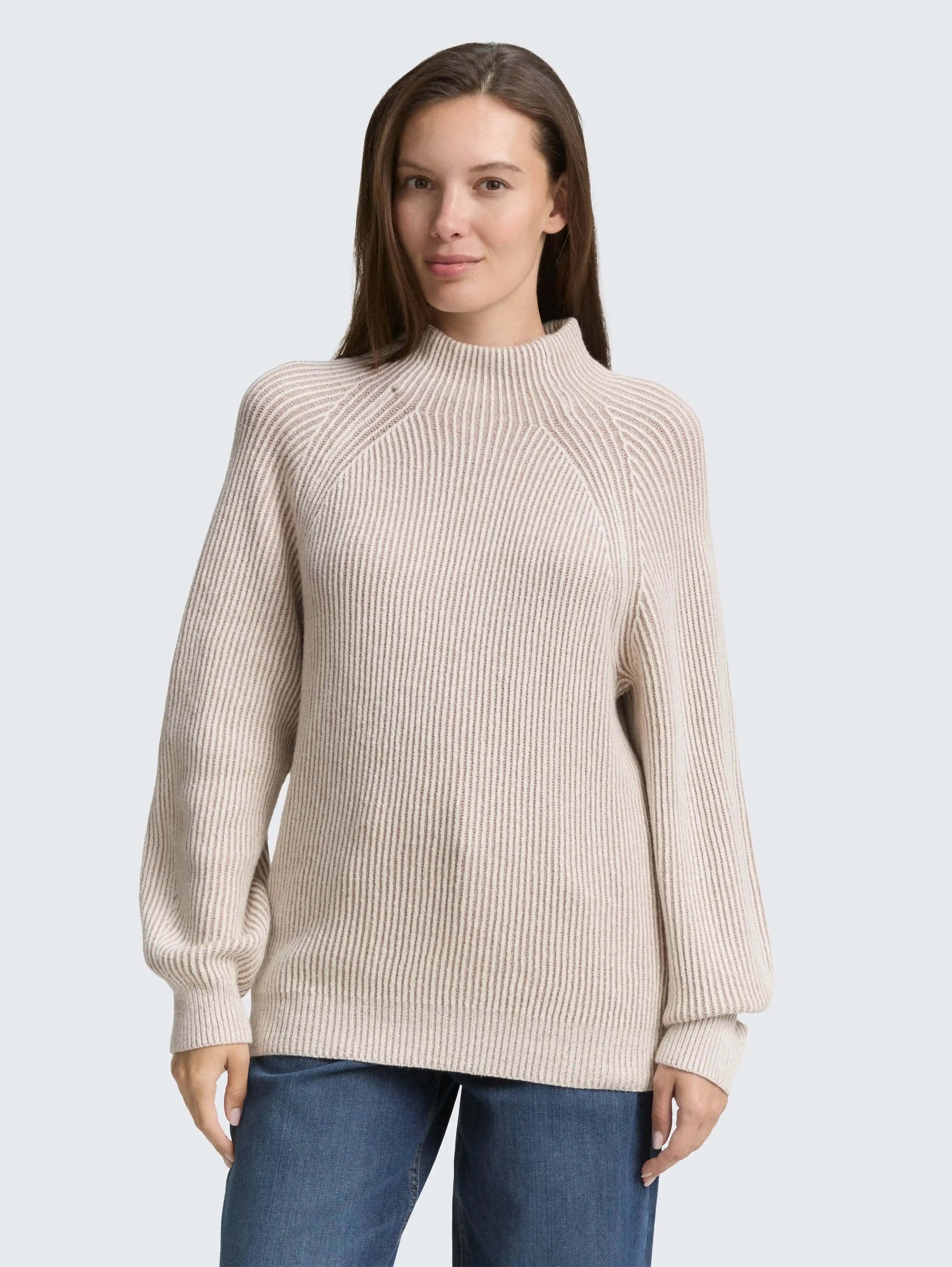 Tom Tailor_0_Loose Fit Knitted Jumper with Stand-Up Collar_1047670_38704_02