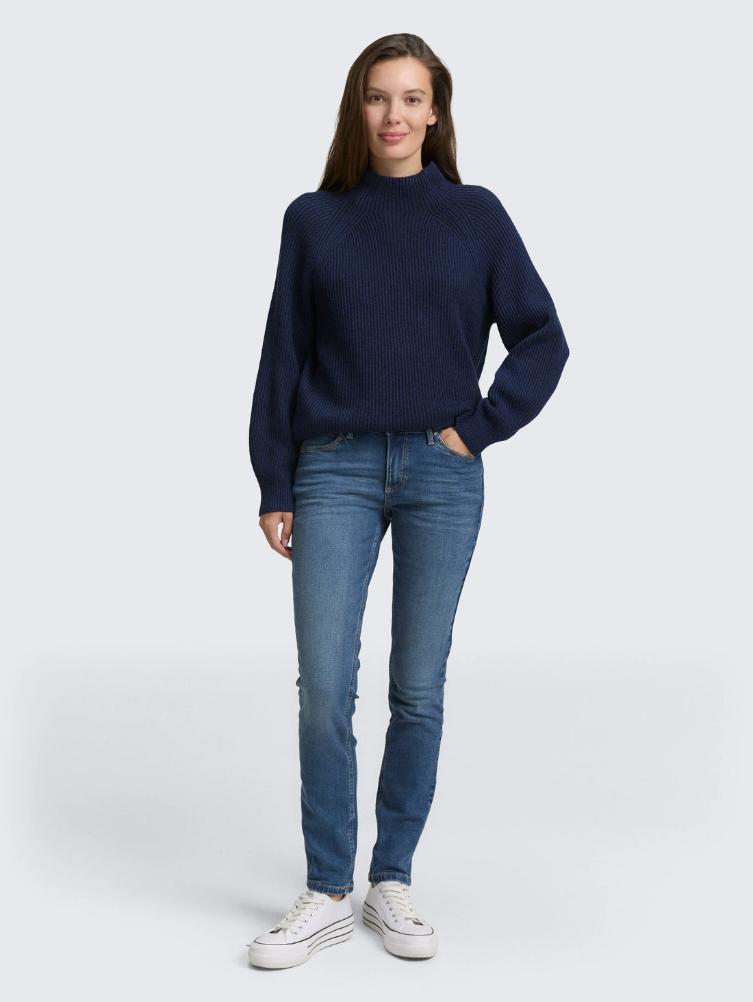 Tom Tailor_0_Loose Fit Knitted Jumper with Stand-Up Collar_1047670_39335_01