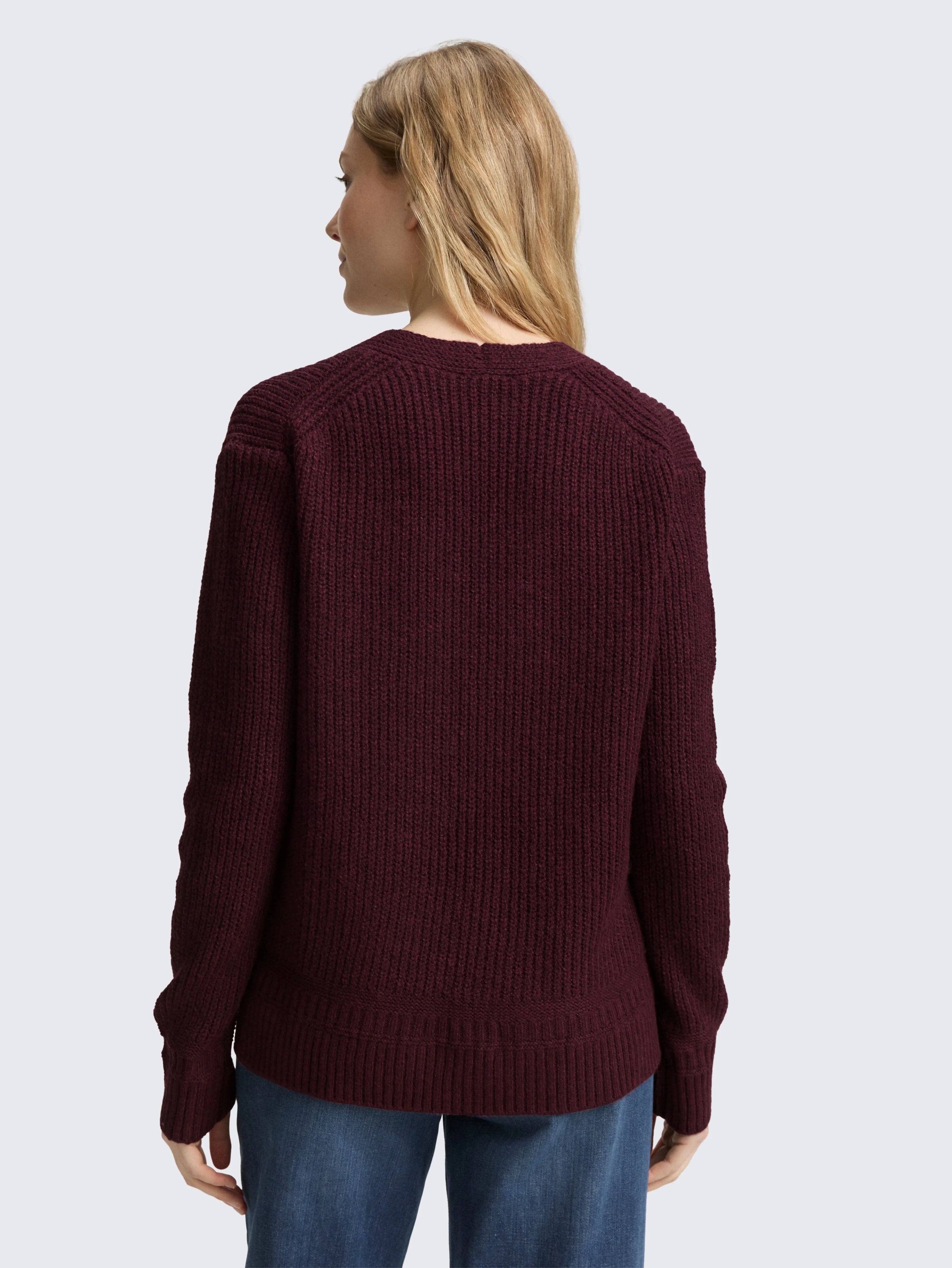 Tom Tailor_0_Knitted Jumper with V-Neck_1047674_10525_03