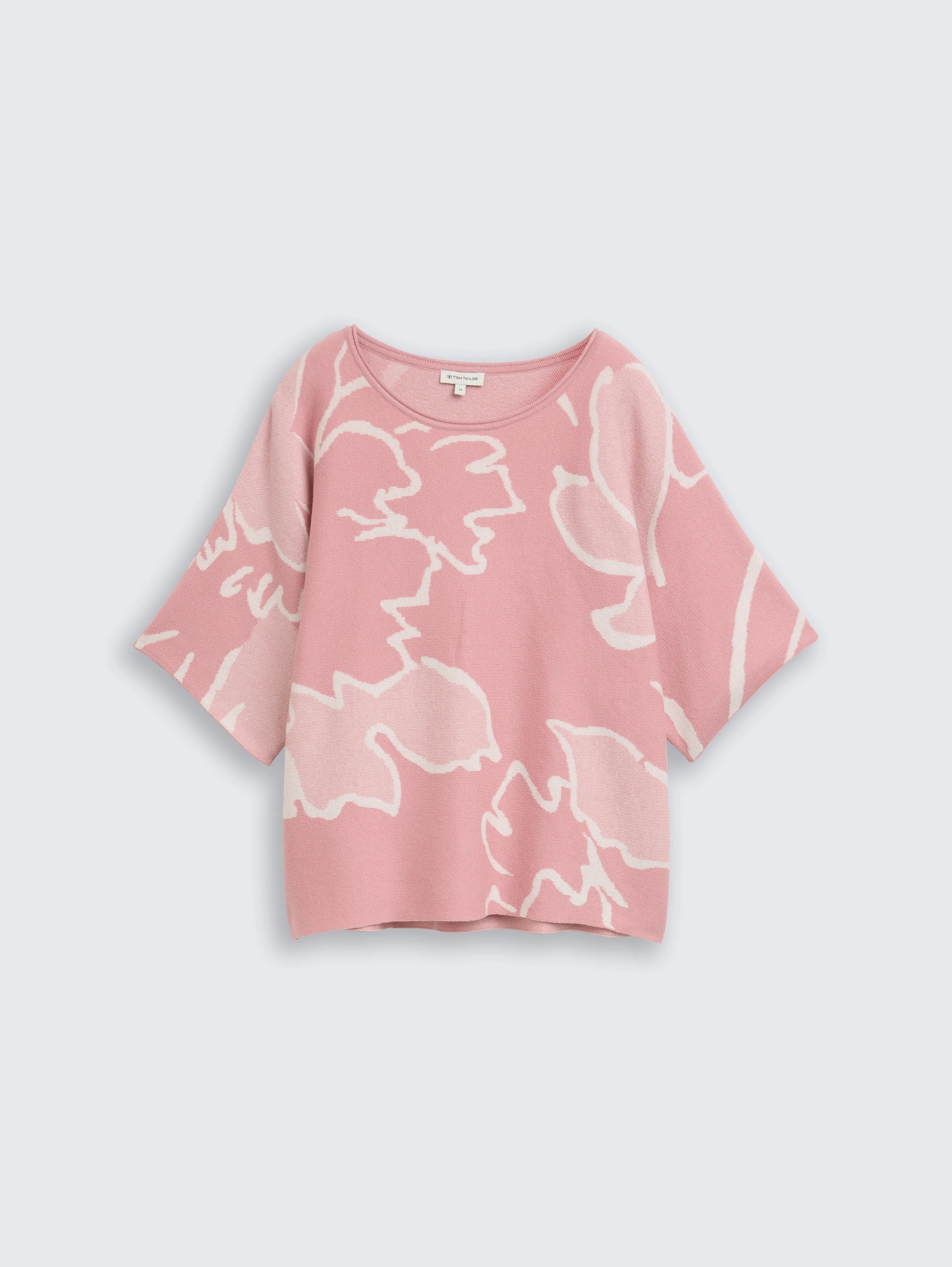 Tom Tailor_0_Loose Fit Knitted Jumper with Pattern_1047684_38710_01