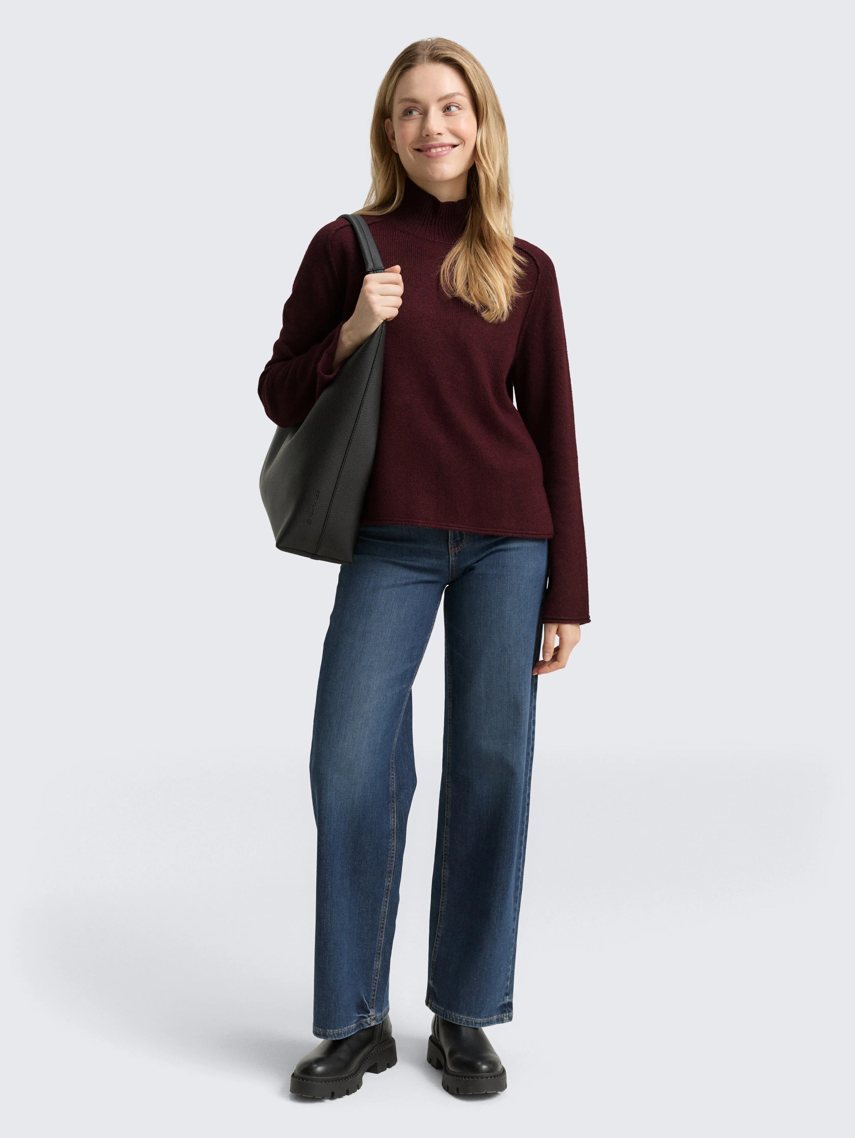 Tom Tailor_0_Loose Fit Knitted Jumper with Stand-Up Collar_1047703_10525_03