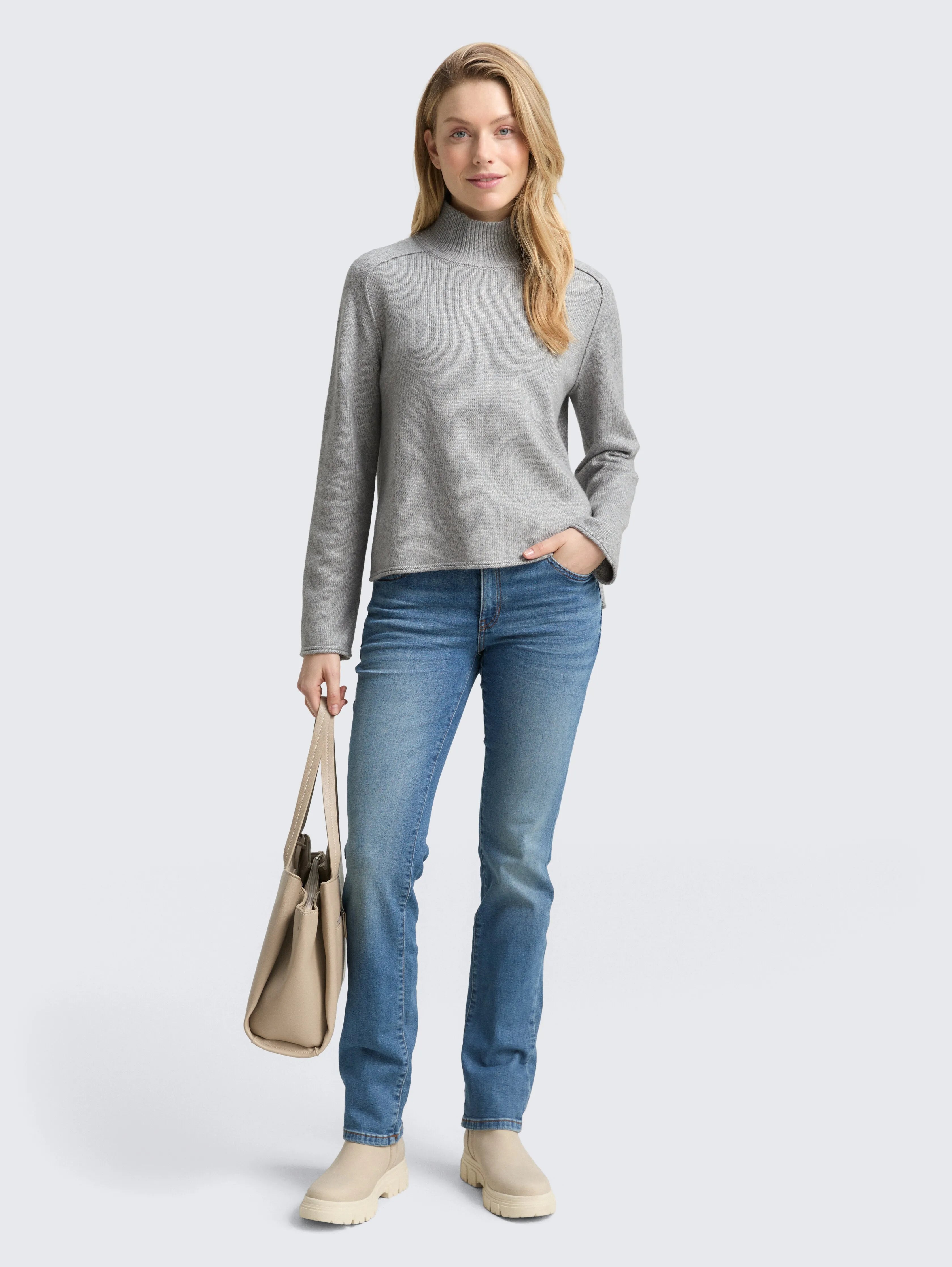 Tom Tailor_0_Loose Fit Knitted Jumper with Stand-Up Collar_1047703_21373_03
