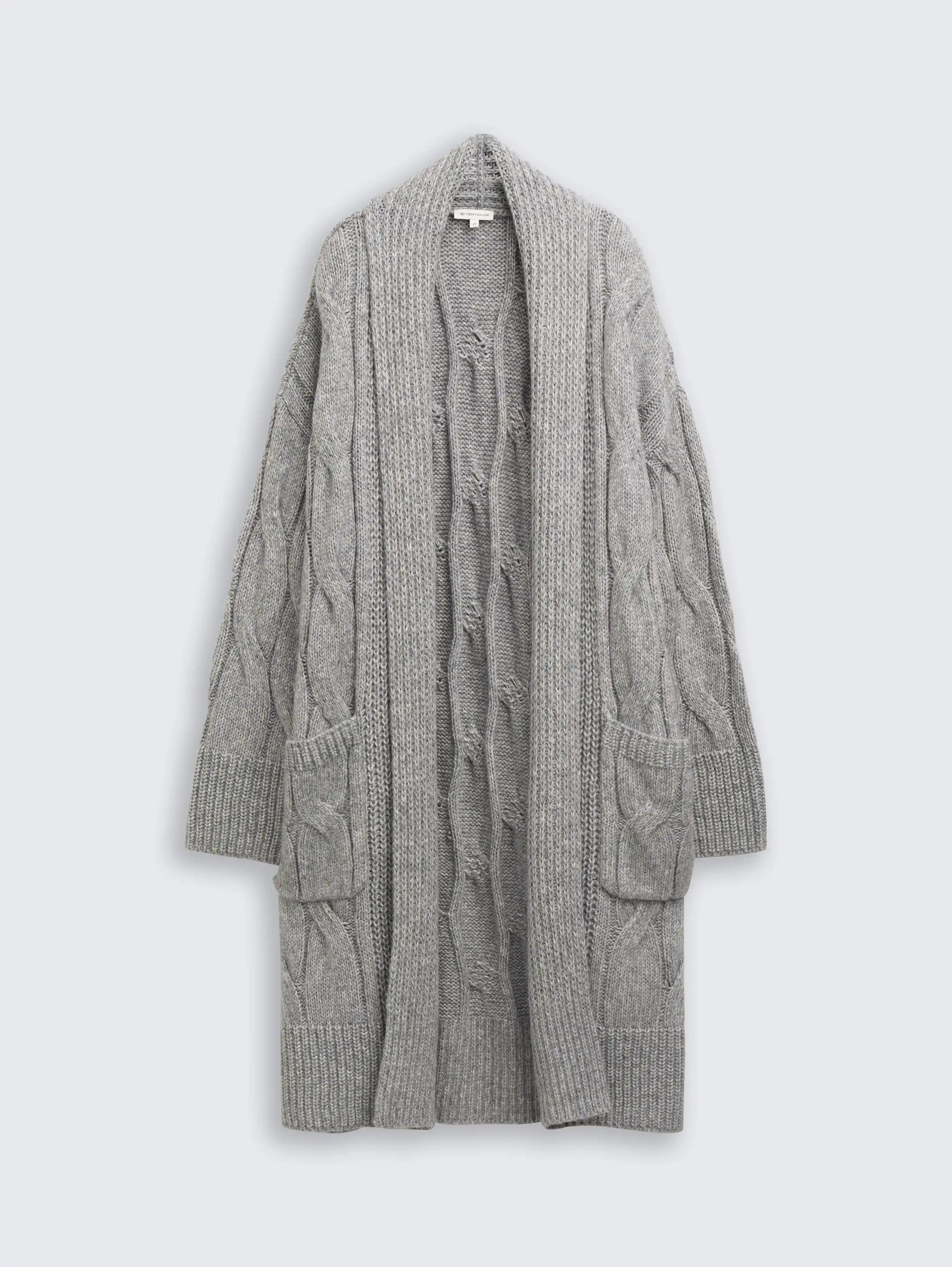 Tom Tailor_0_Loose Fit Cardigan with Cable Knit Pattern_1047710_21373_01
