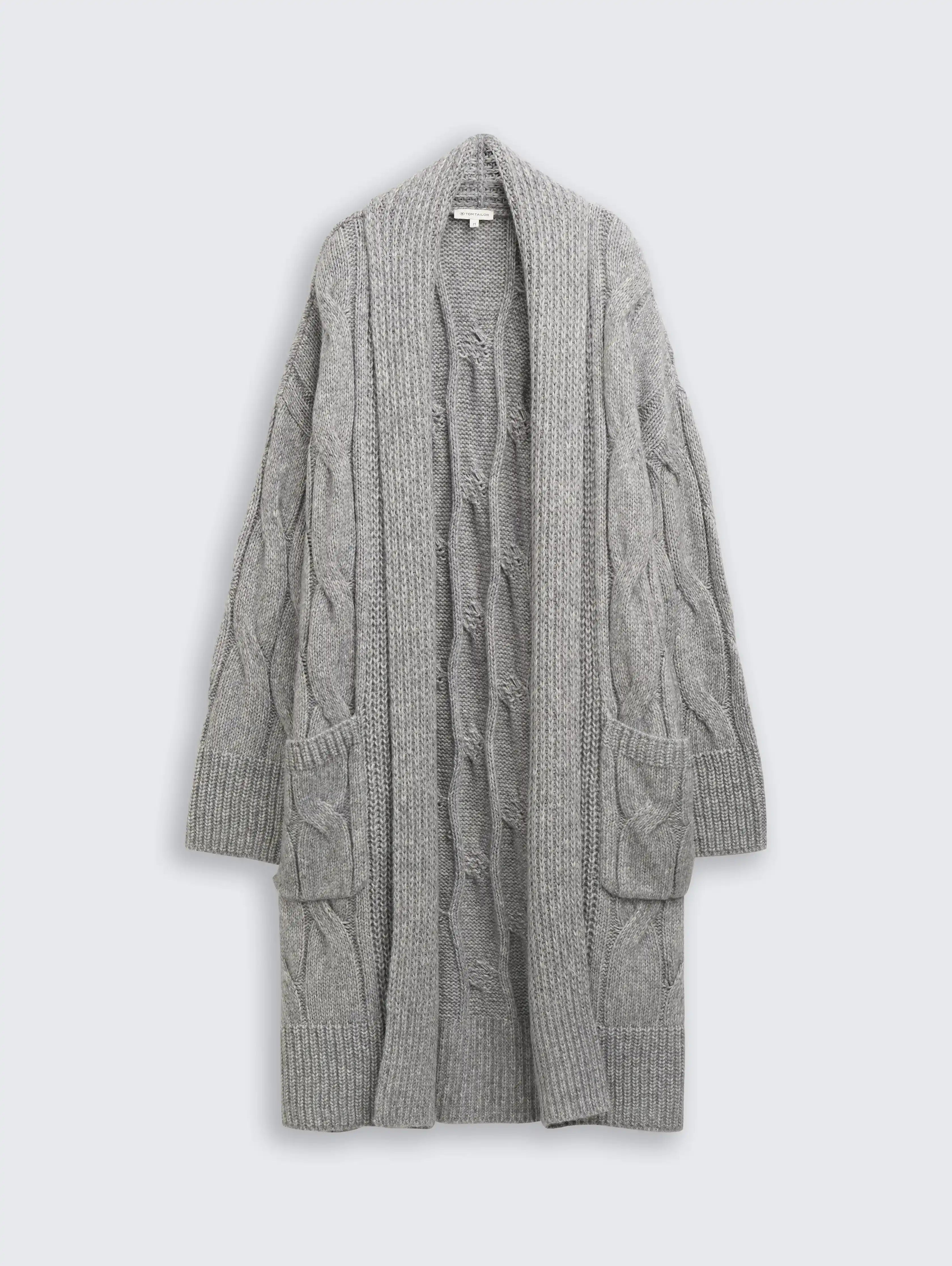 Tom Tailor_0_Loose Fit Cardigan with Cable Knit Pattern_1047710_21373_04