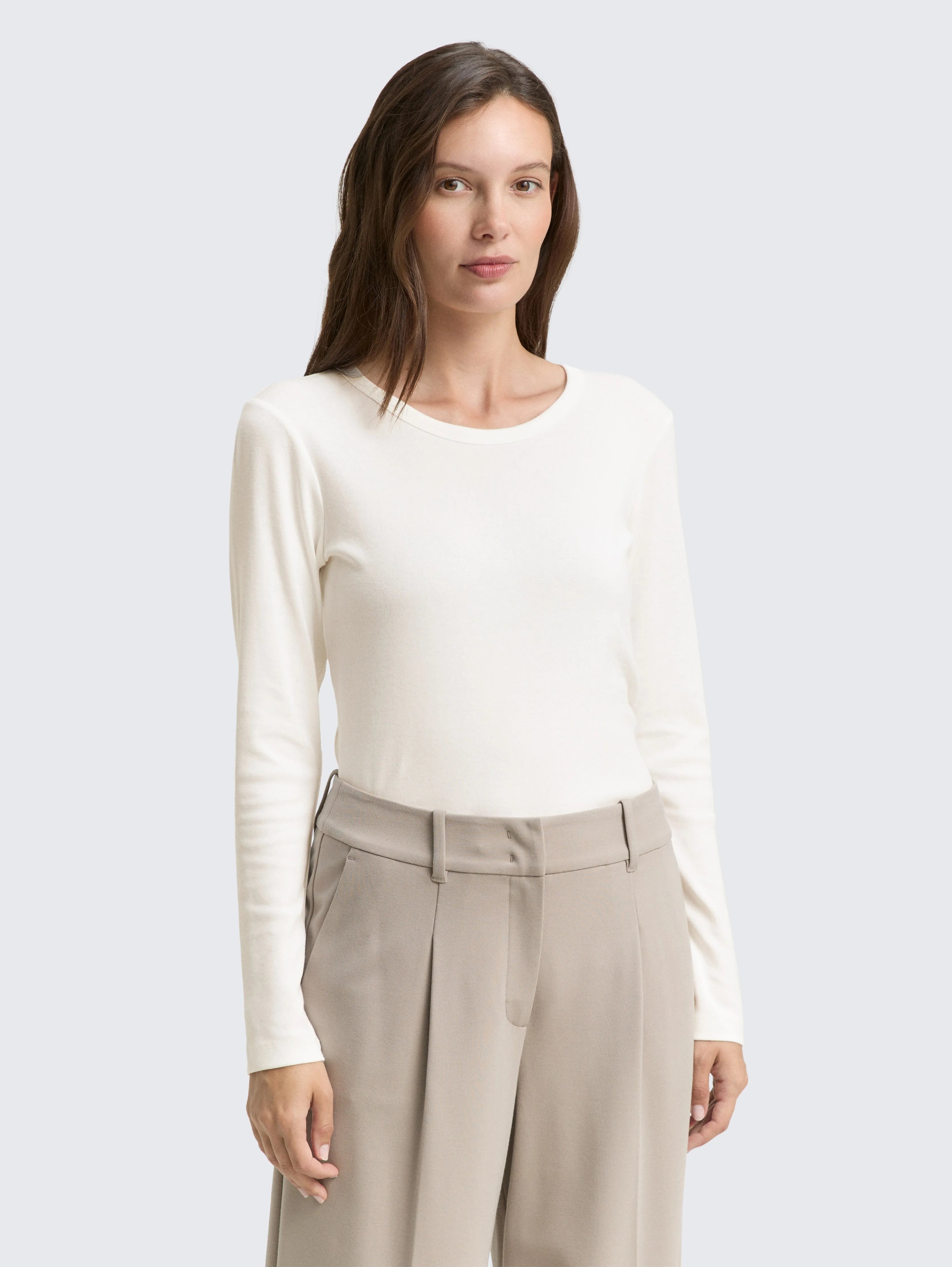 Tom Tailor_0_Basic Slim Fit Long-Sleeved Shirt_1047760_10315_02