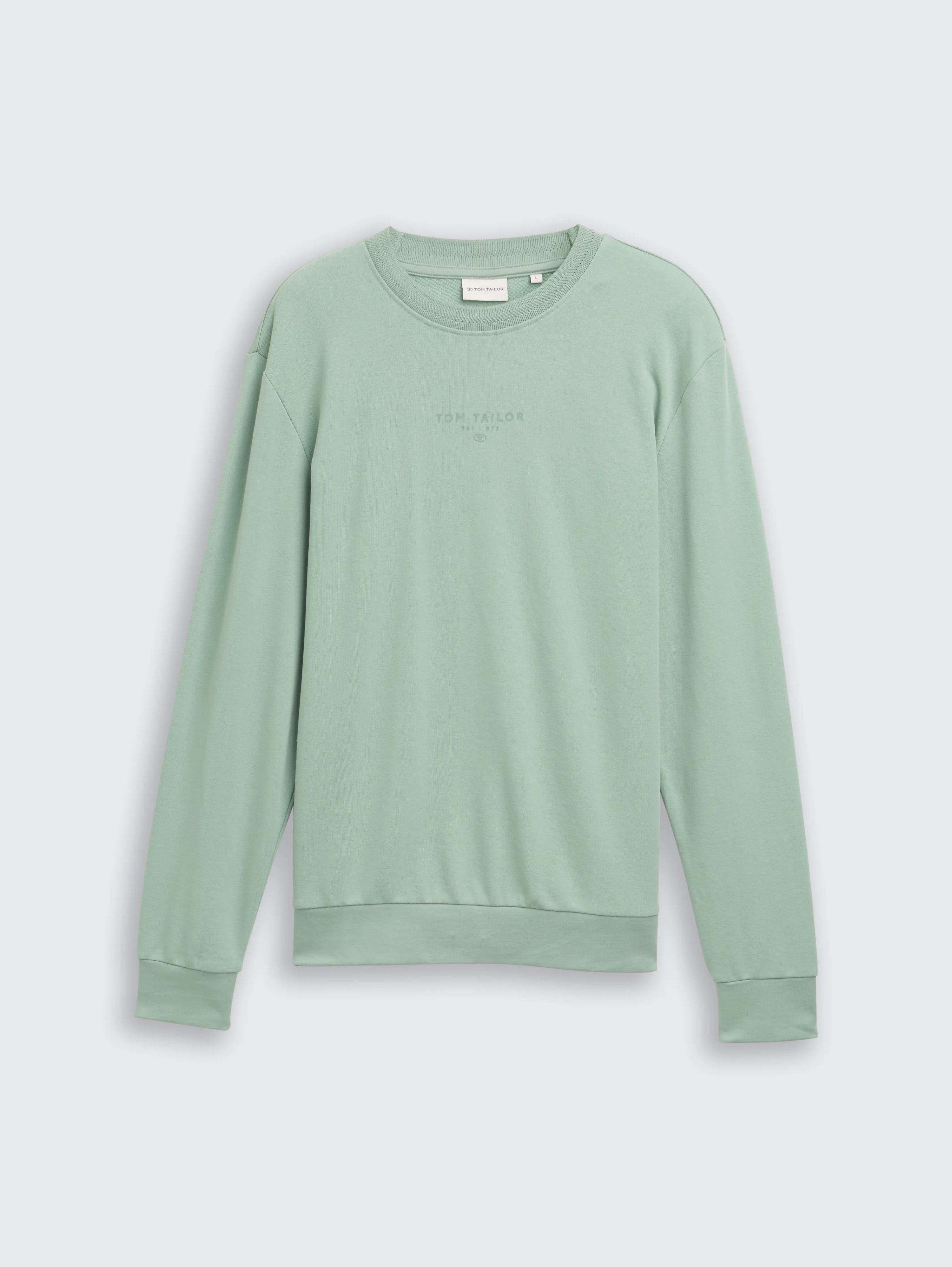 Tom Tailor_0_Crewneck Sweatshirt with Logo Print_1047784_22577_01
