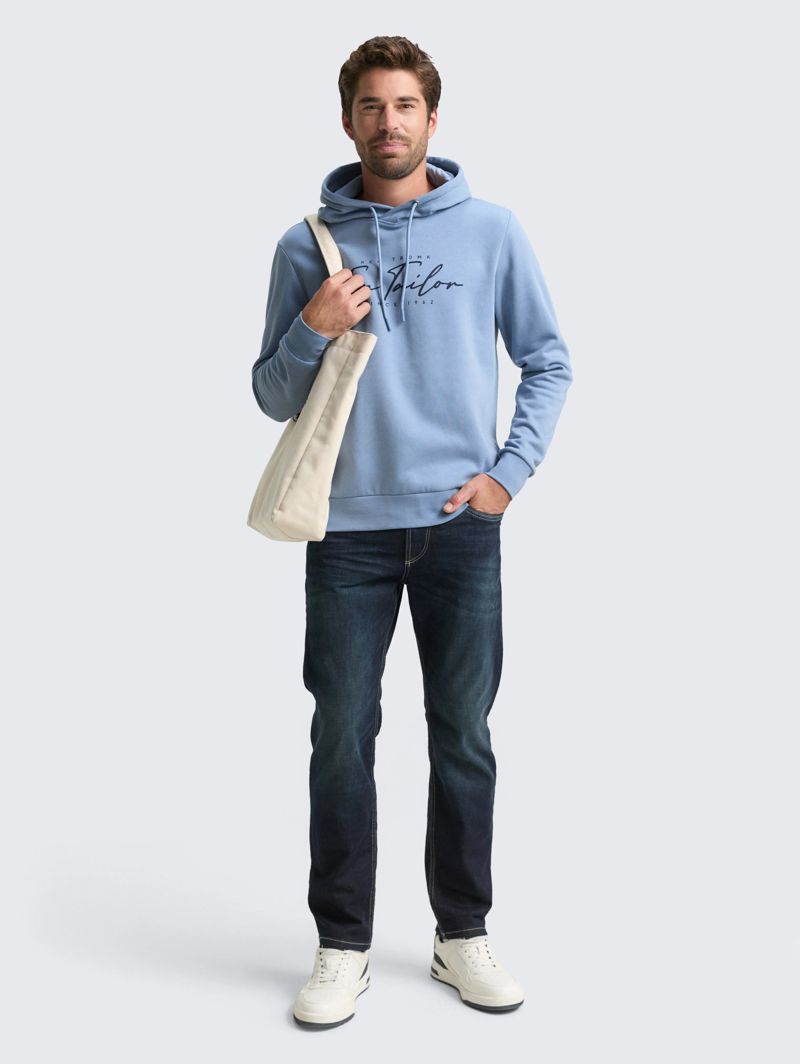 Tom Tailor_0_Hoodie Sweatshirt with Logo Print_1047825_28800_01