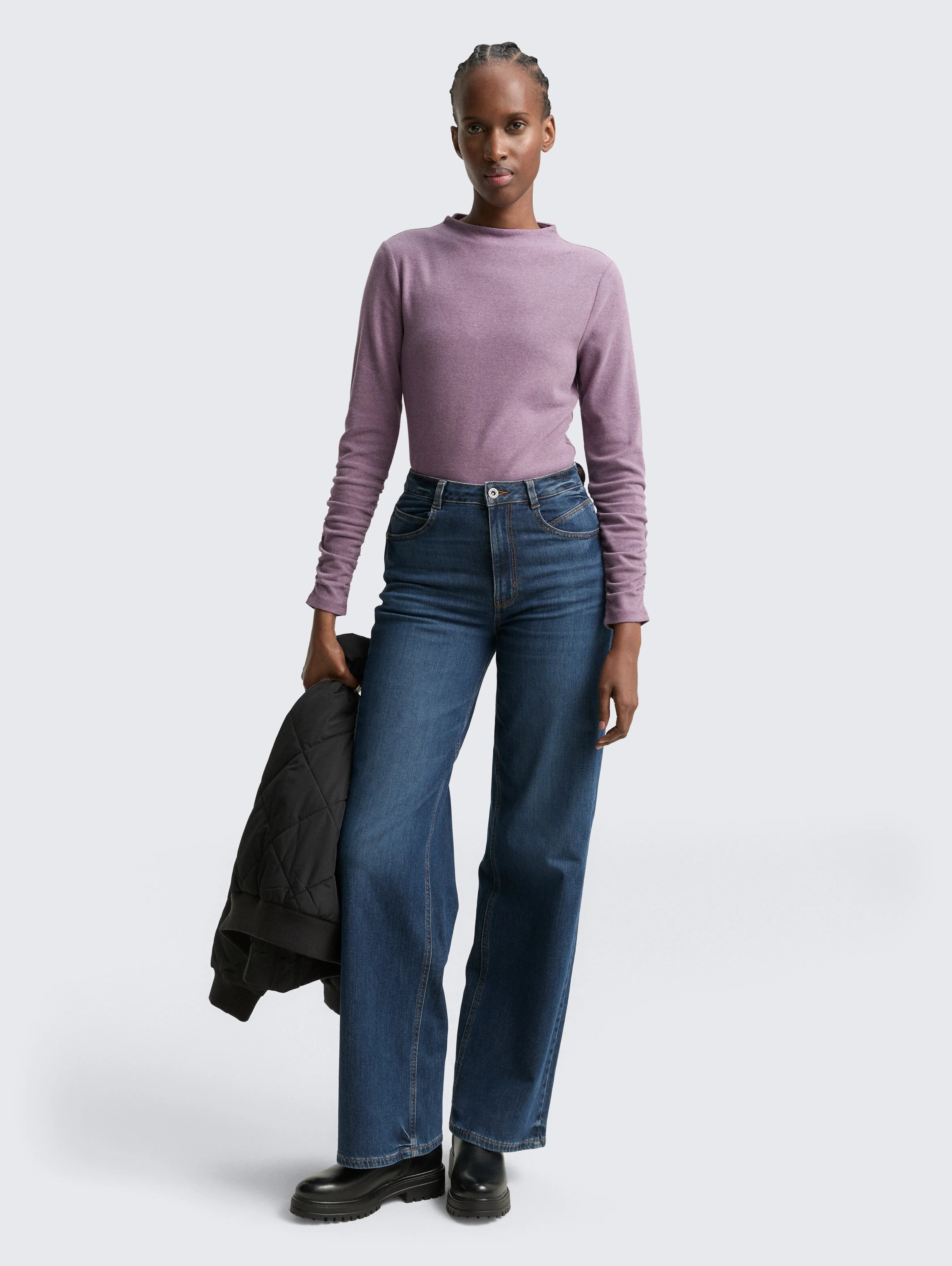 Tom Tailor_0_Long-Sleeved Shirt with Gathered Sleeves_1047847_39153_03