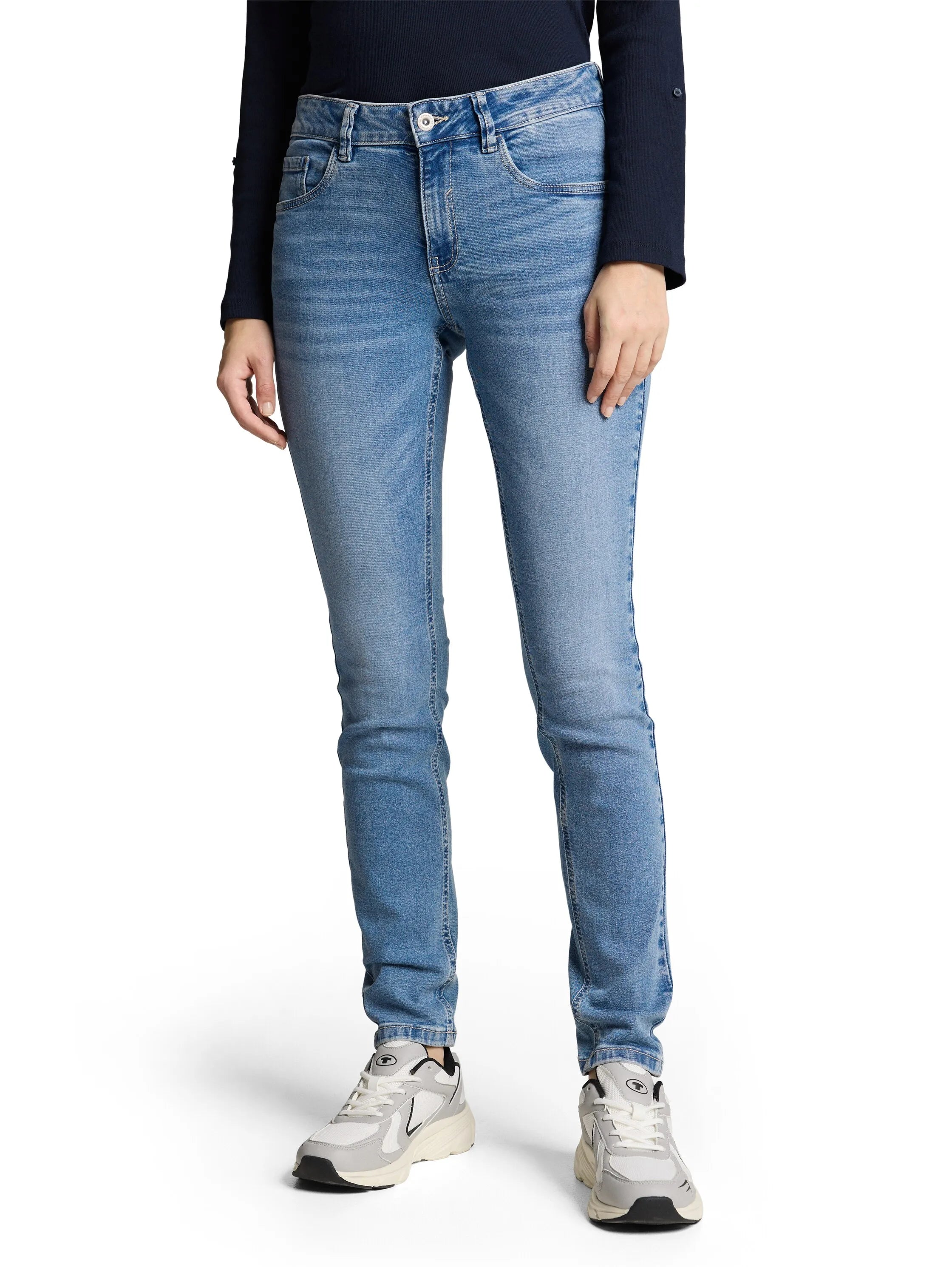 Tom Tailor Light Stone Bright Blue Denim Women Ttlucie Skinny Jeans SKU: 1047848_10151 Image 01